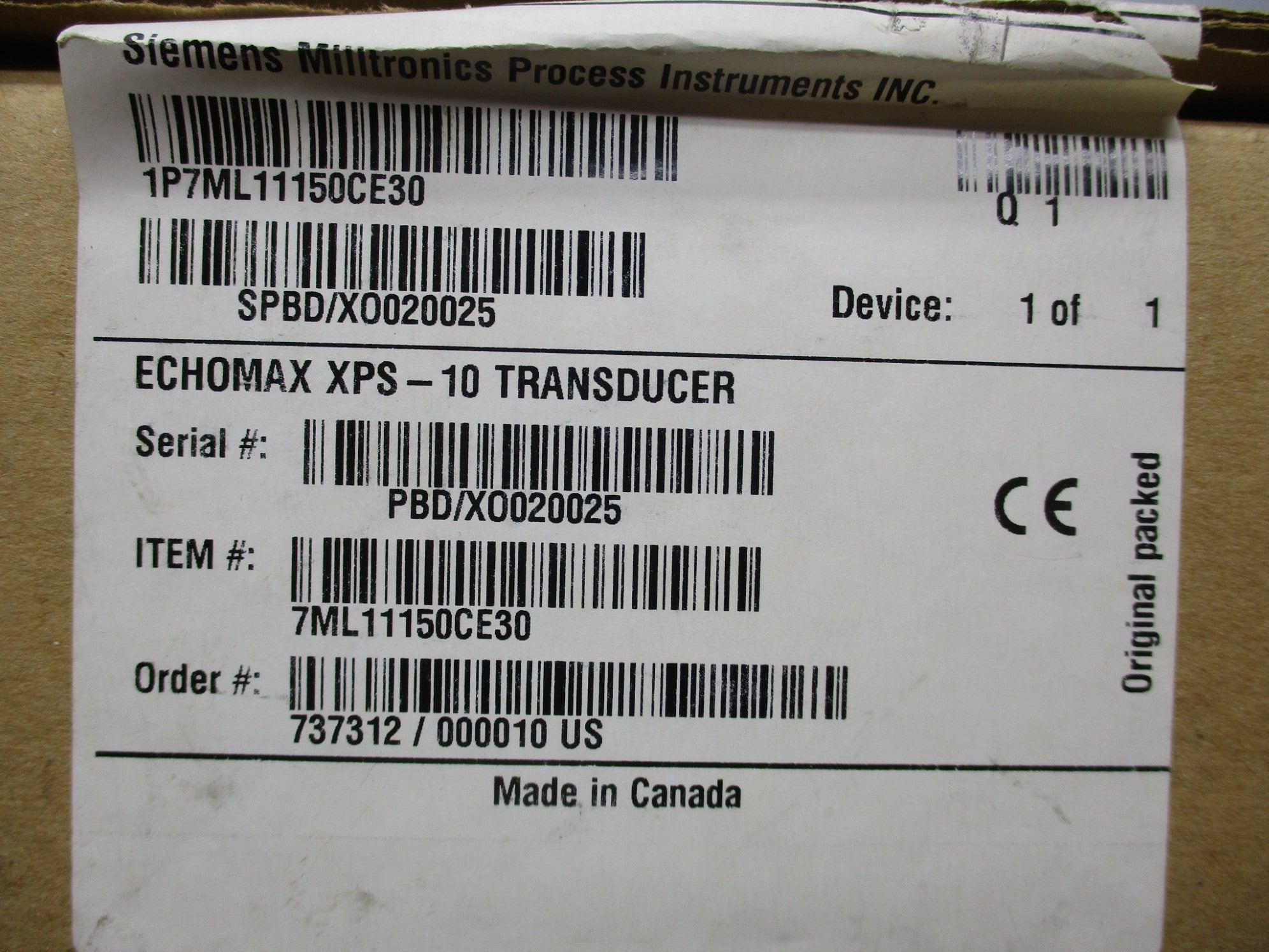 MILLTRONICS XPS-10 7ML11150CE30 NSMP