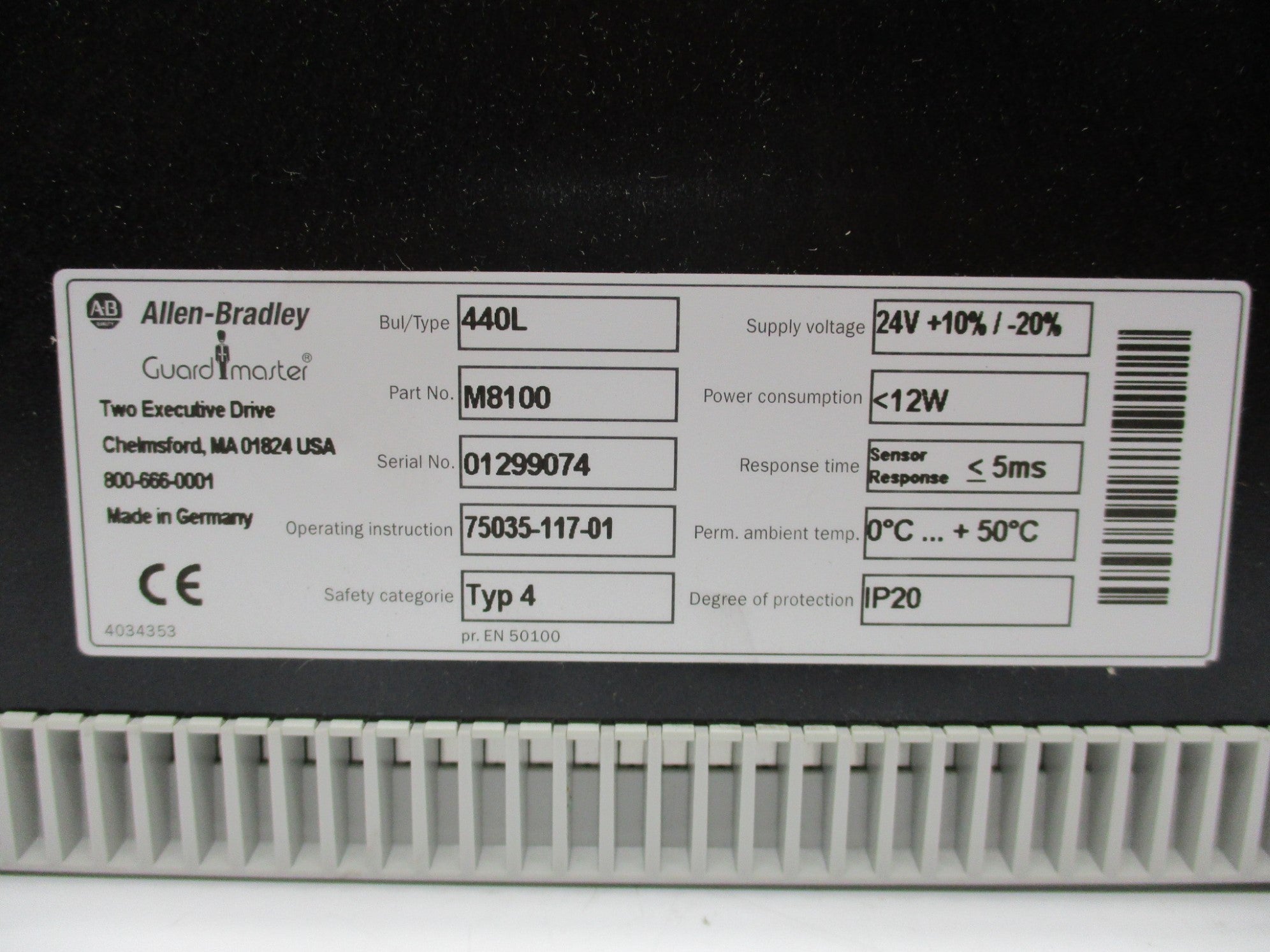 ALLEN BRADLEY 440L-M8100 NSNP