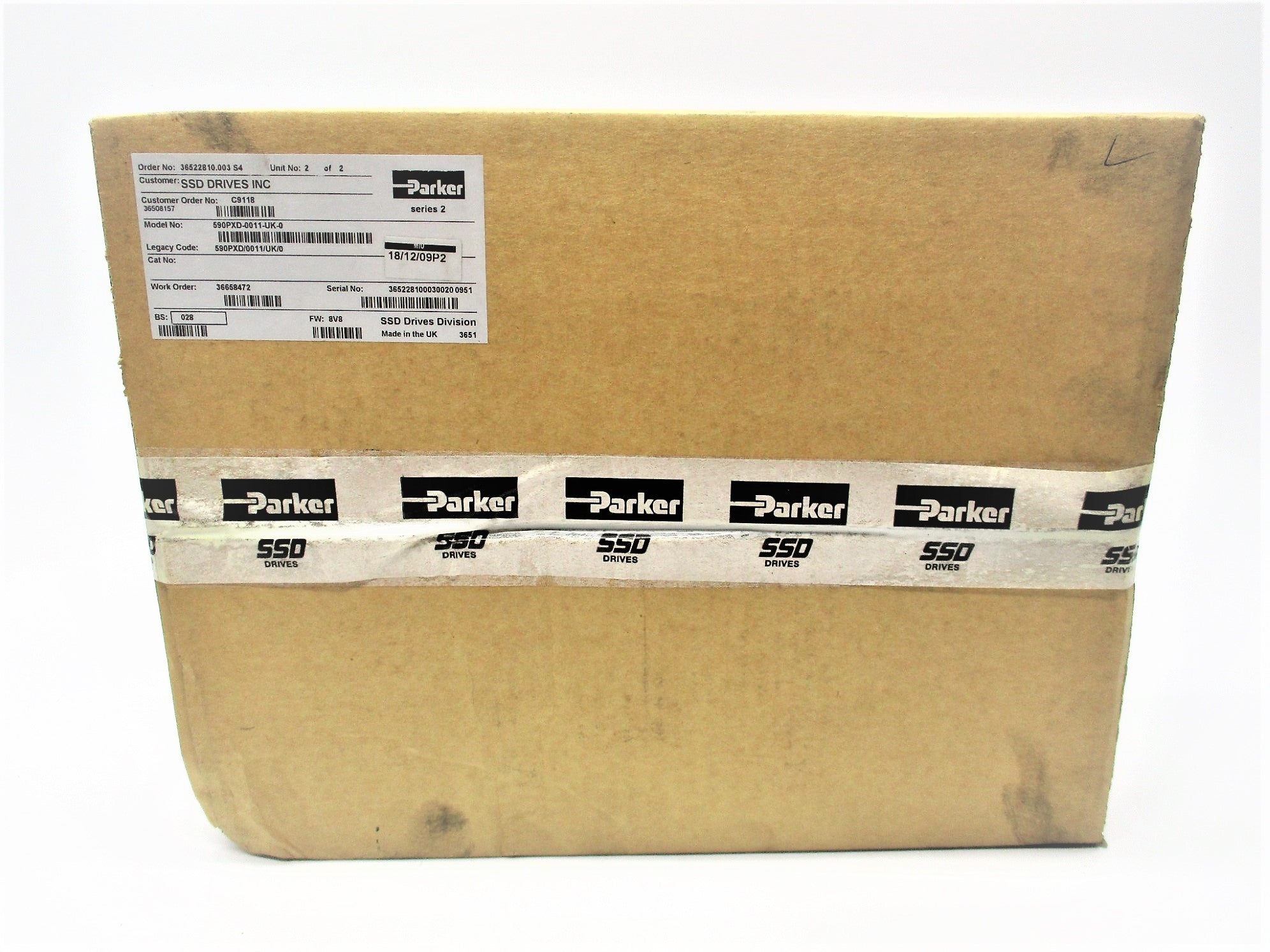 PARKER 590PXD-0011-UK-0 SER. 2 F/W 8V8 NSFS