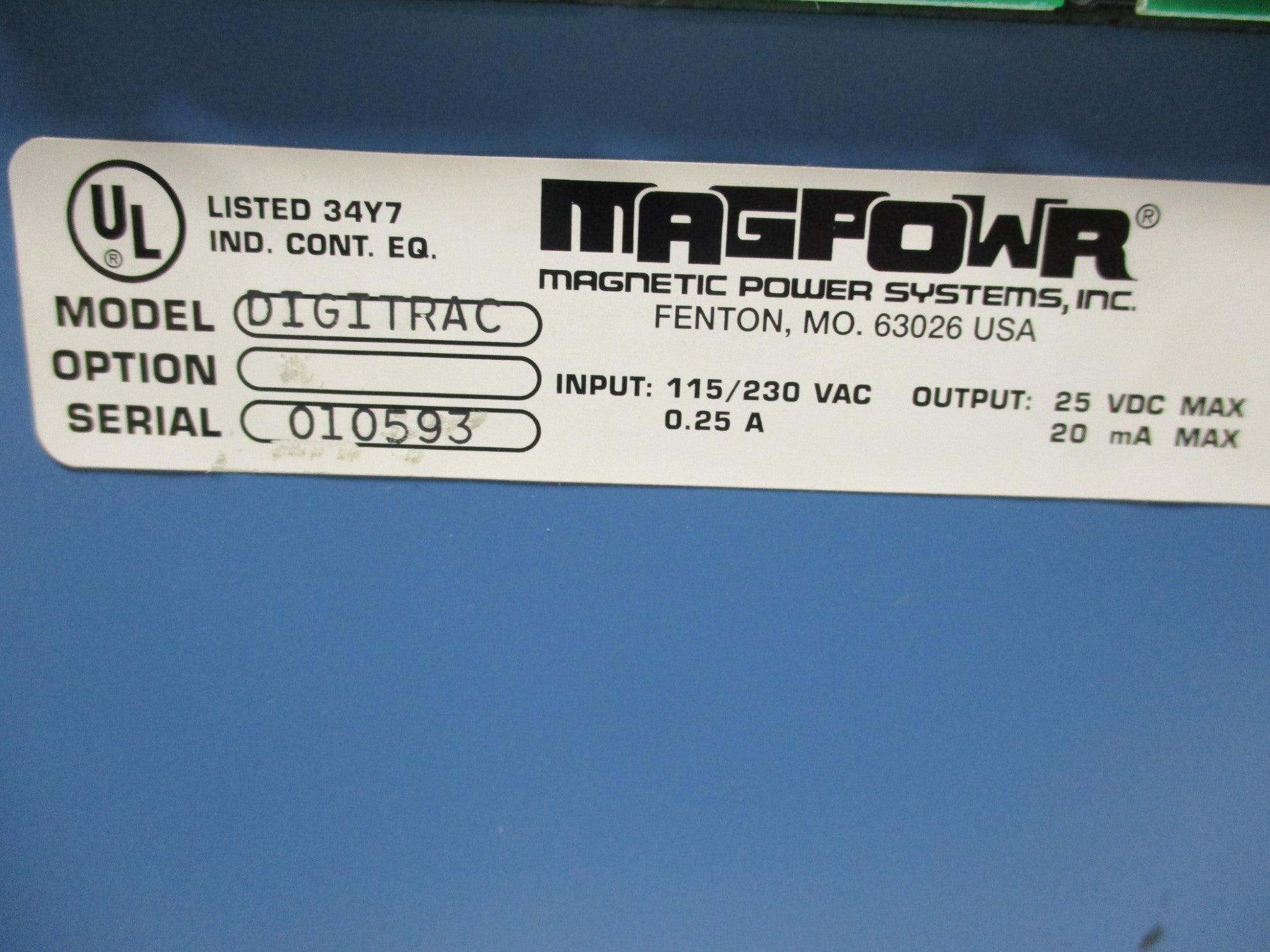 MAGPOWER DIGITRAC UNMP
