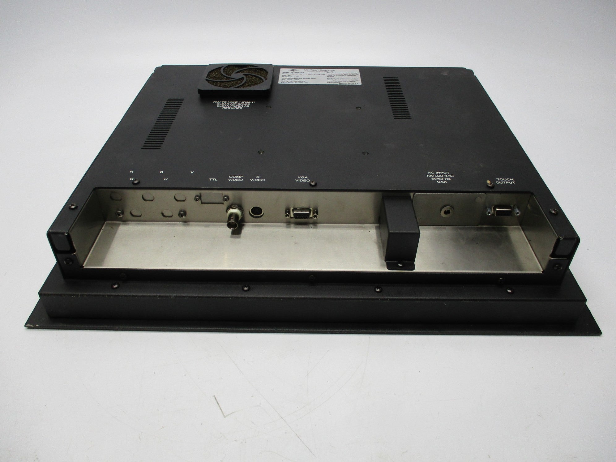 VARTECH SYSTEMS VT190RI-CT UNMP