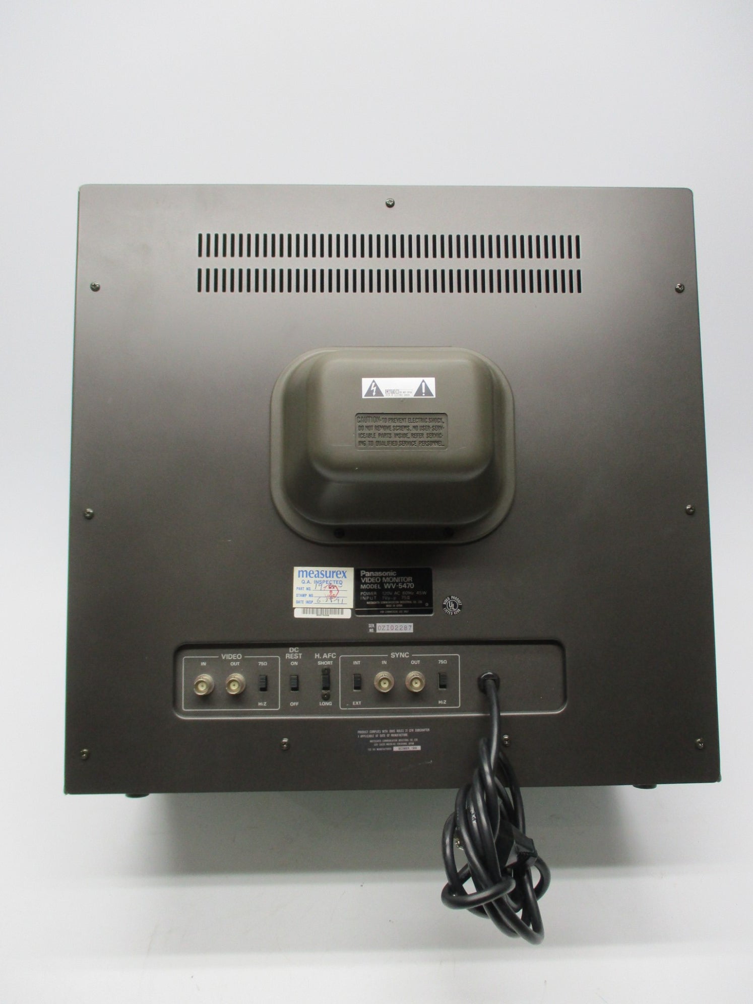 PANASONIC WV-5470 UNMP