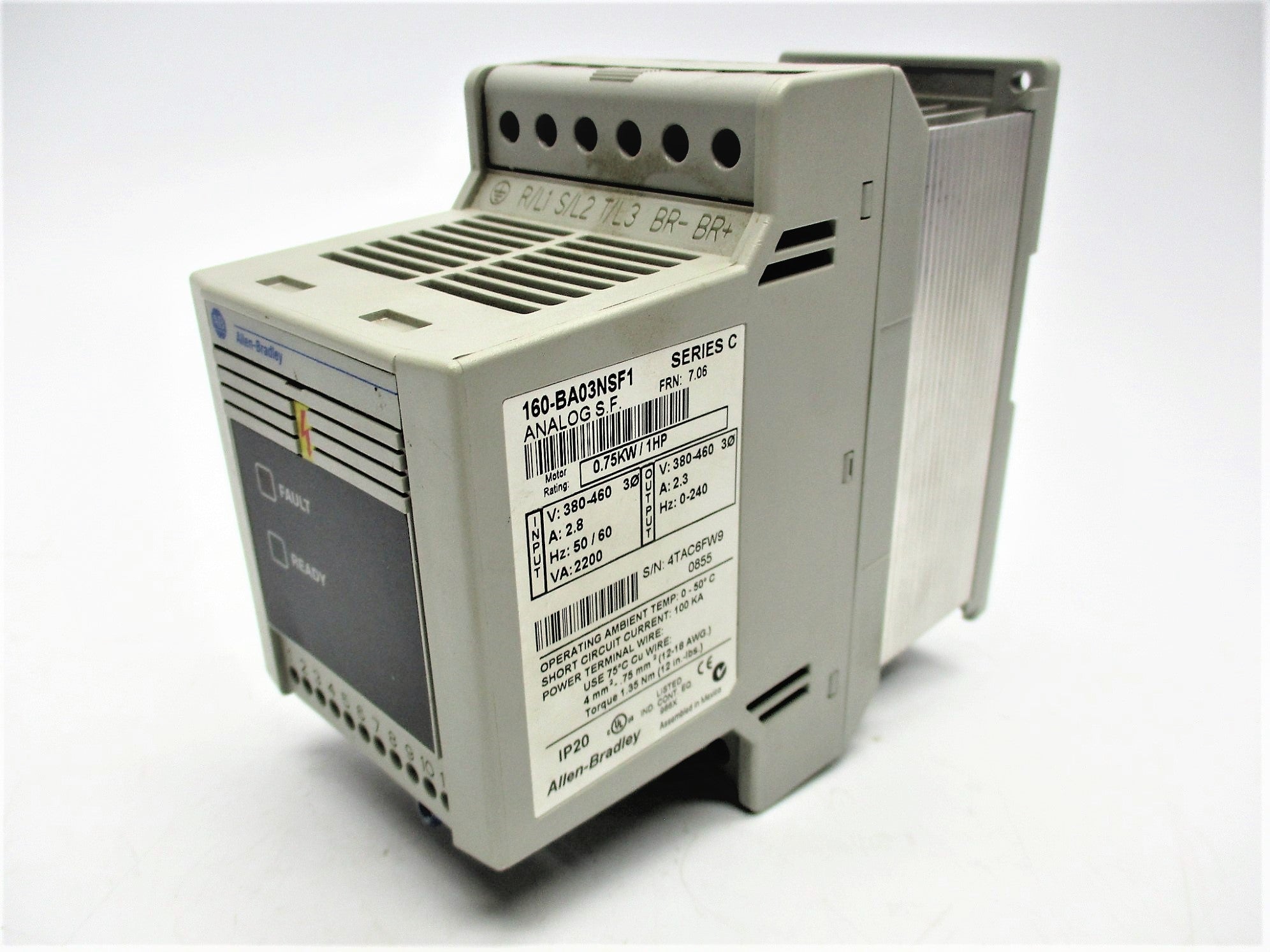 ALLEN BRADLEY 160-BA03NSF1 SER. C F/W 7.06 NSNP