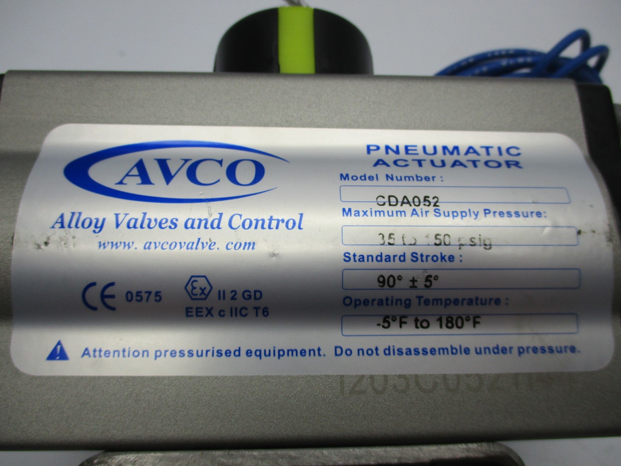 AVCO CDA052 150PSIG NSNP