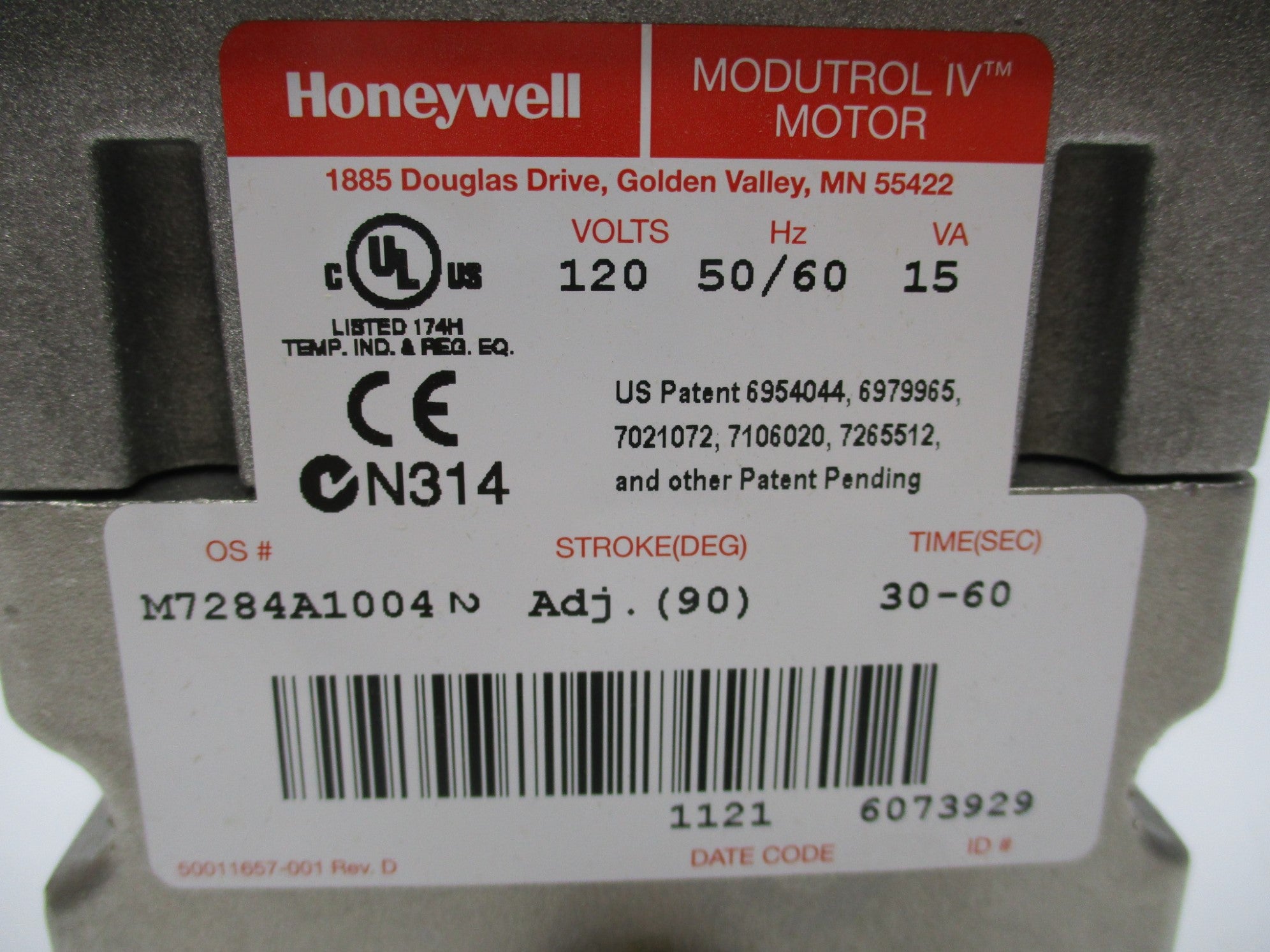 HONEYWELL M7284A1004 NSMP
