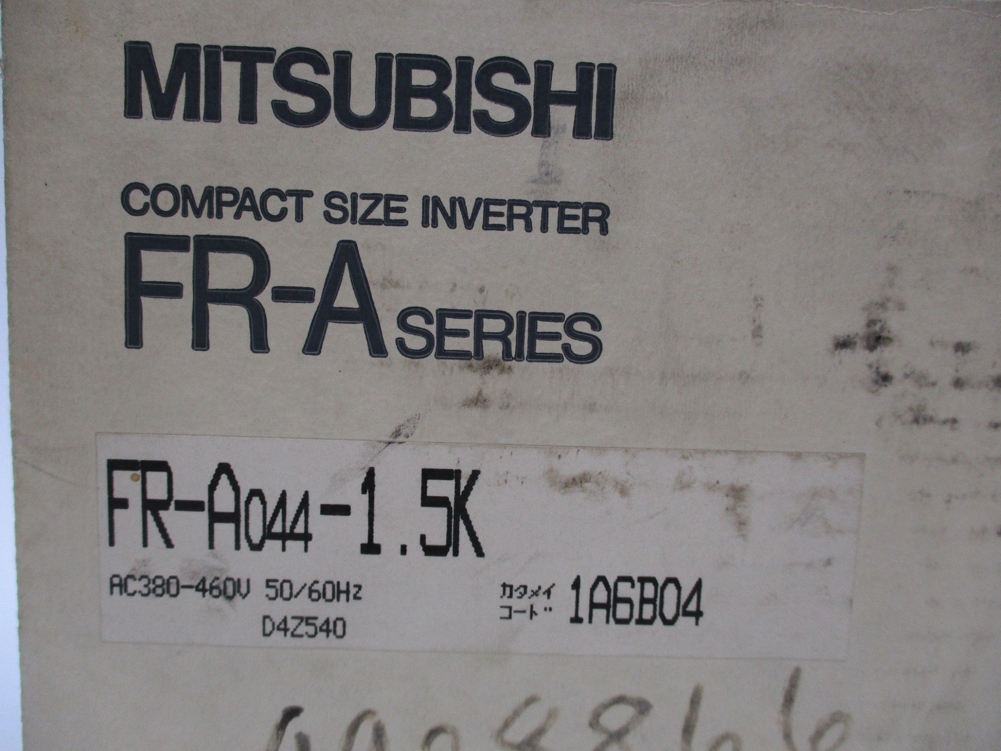 MITSUBISHI FR-A044-1.5K SER. FR-A NSMP