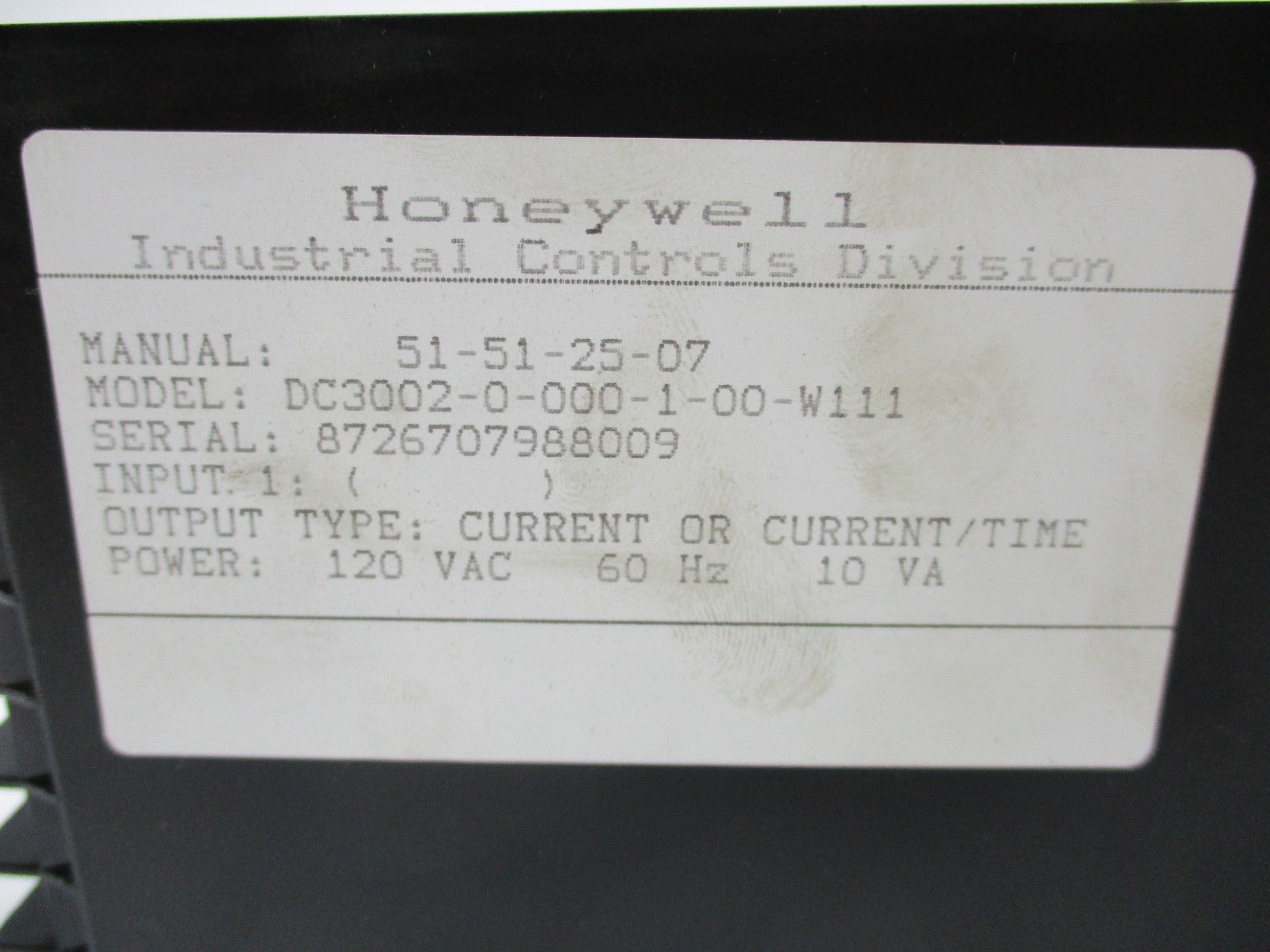 HONEYWELL DC3002-0-000-1-00-W111 NSNP