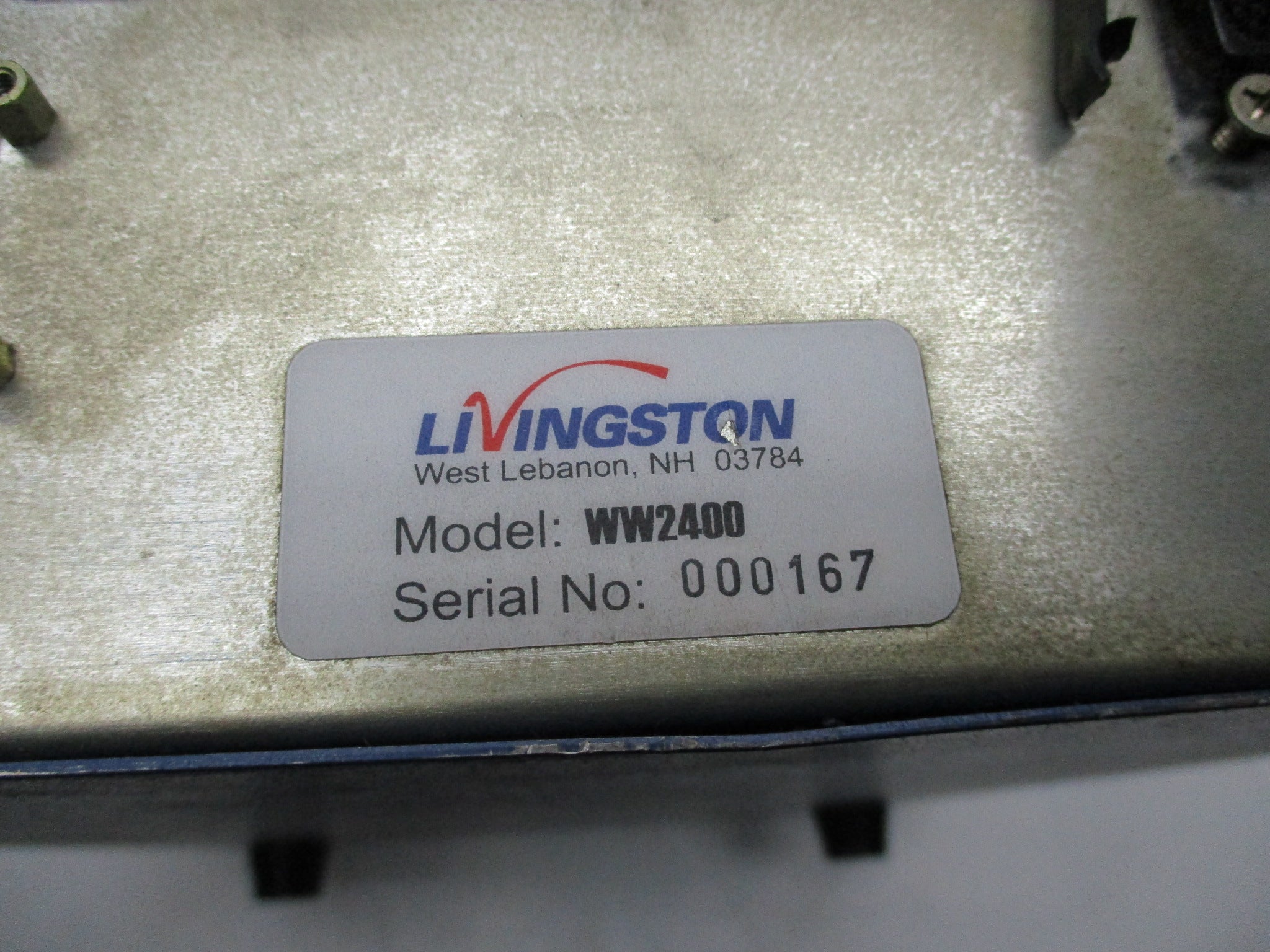LIVINGSTON WW2400 (AS PICTURED) UNMP