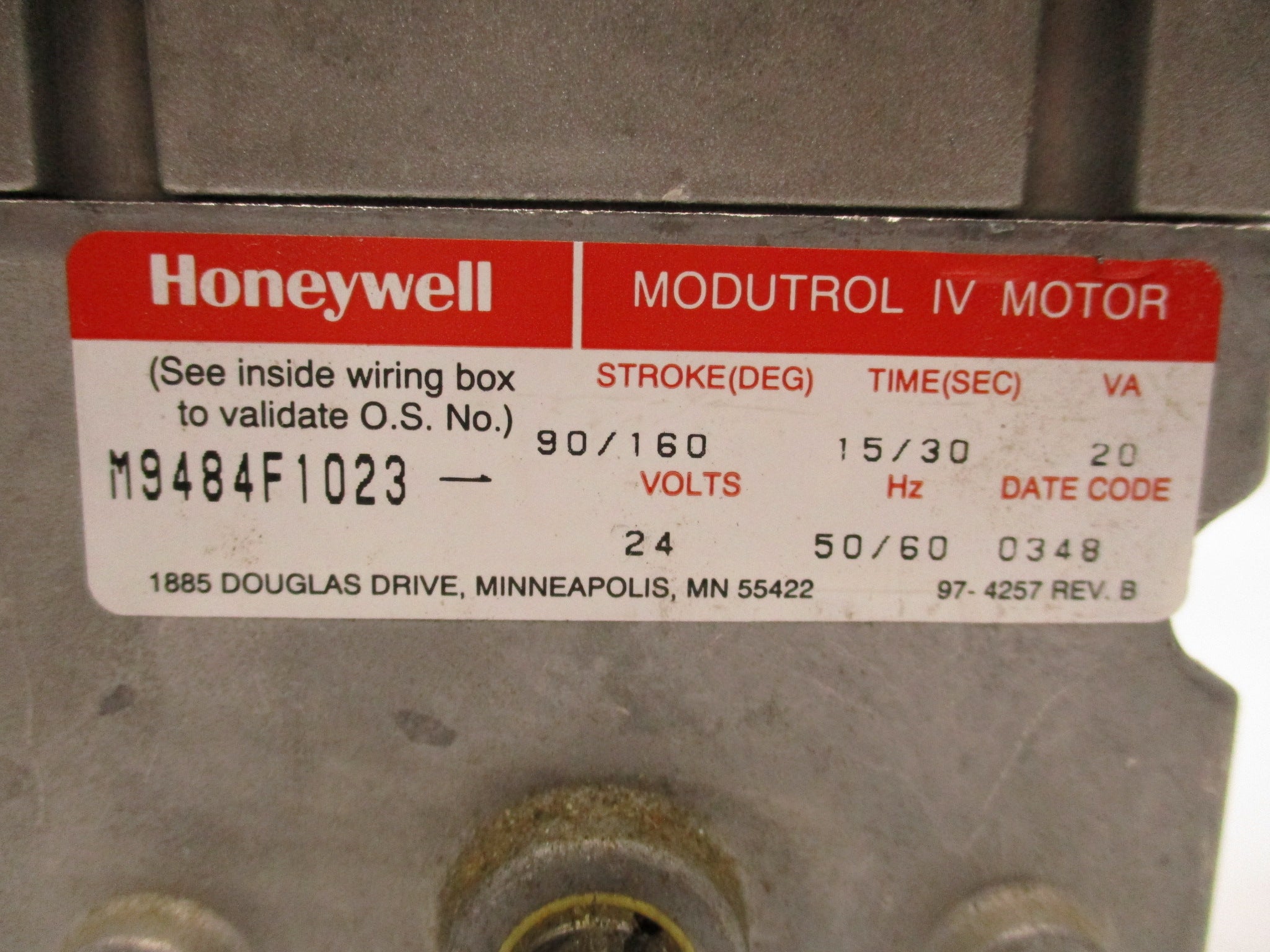 HONEYWELL M9484F1023 UNMP