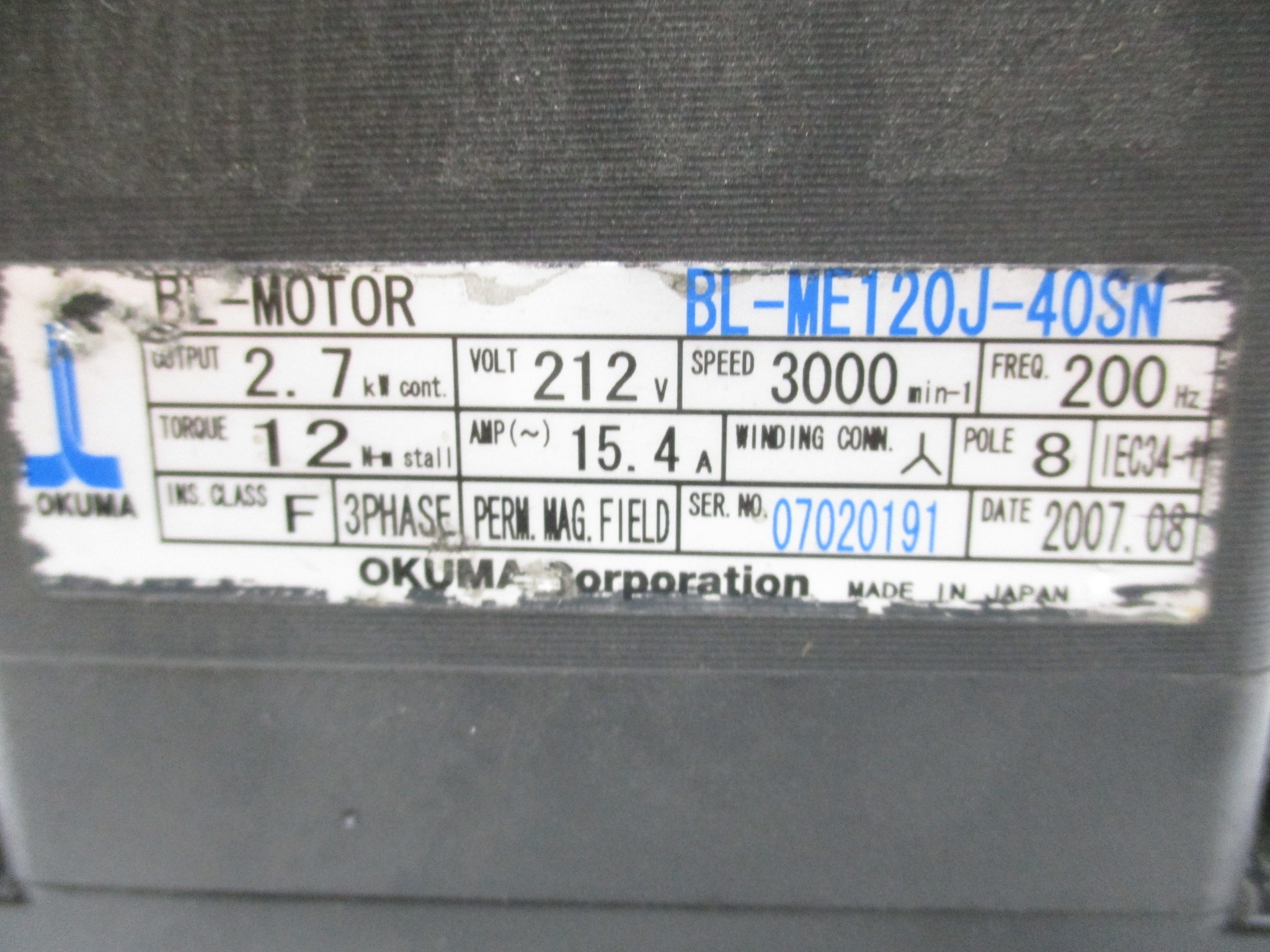 OKUMA BL-ME120J-40SN UNMP