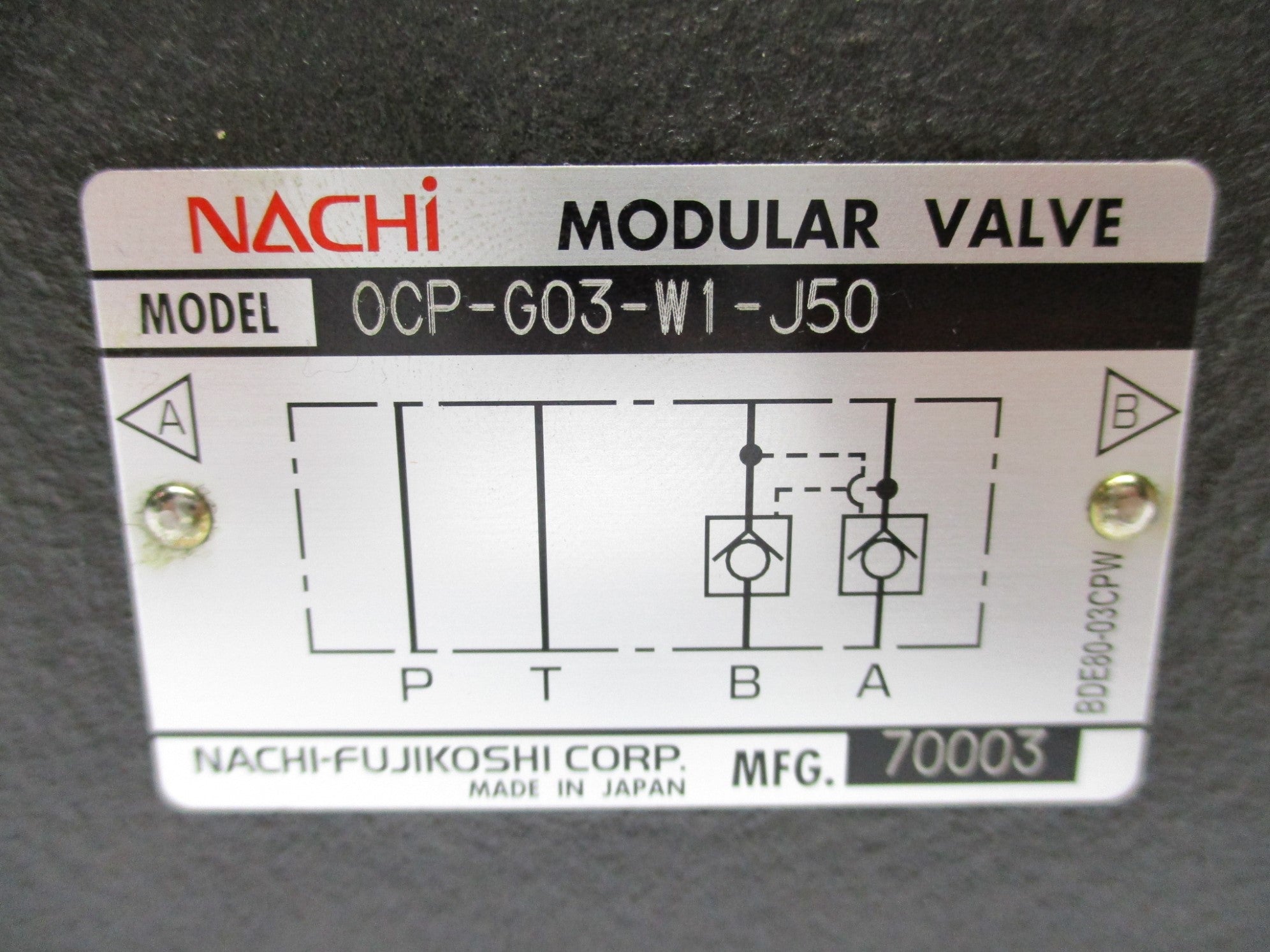 NACHI OCP-G03-W1-J50 UNMP
