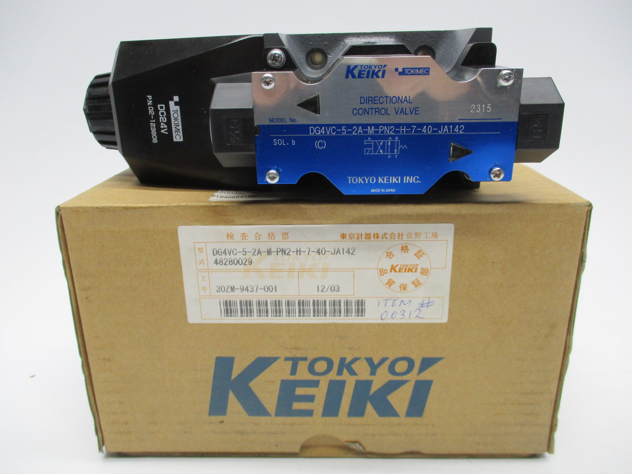 TOKYO KEIKI DG4VC-5-2A-M-PN2-H-7-40-JA142 NSMP