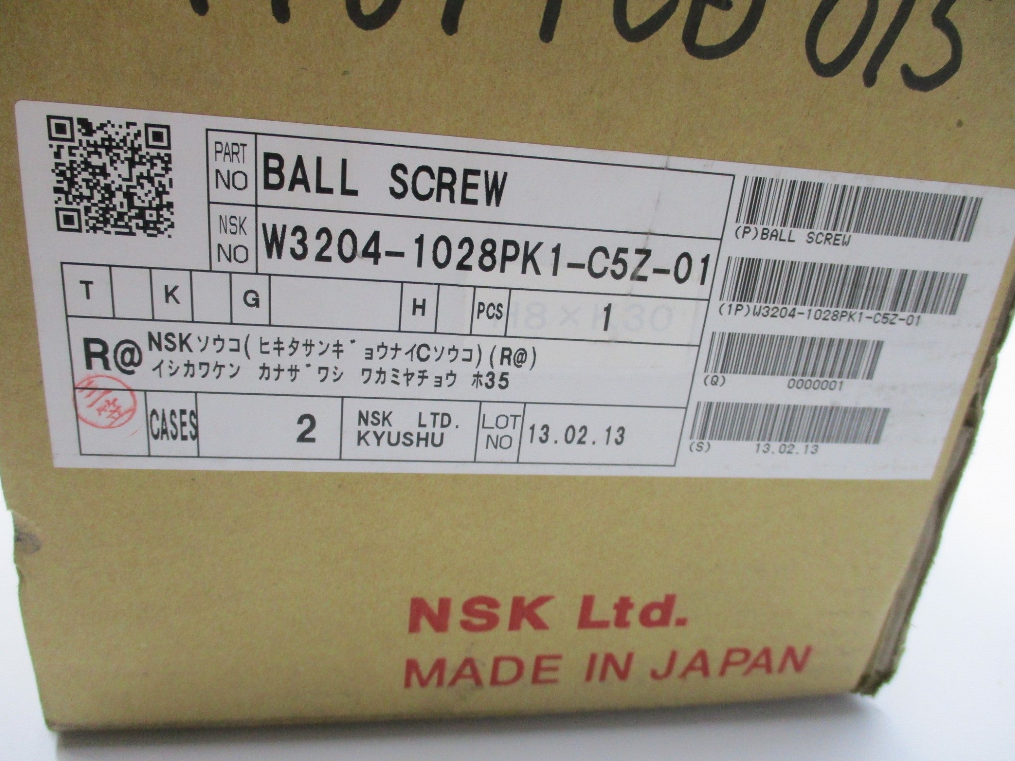 NSK W3204-1028PK1-C5Z-01 NSFS