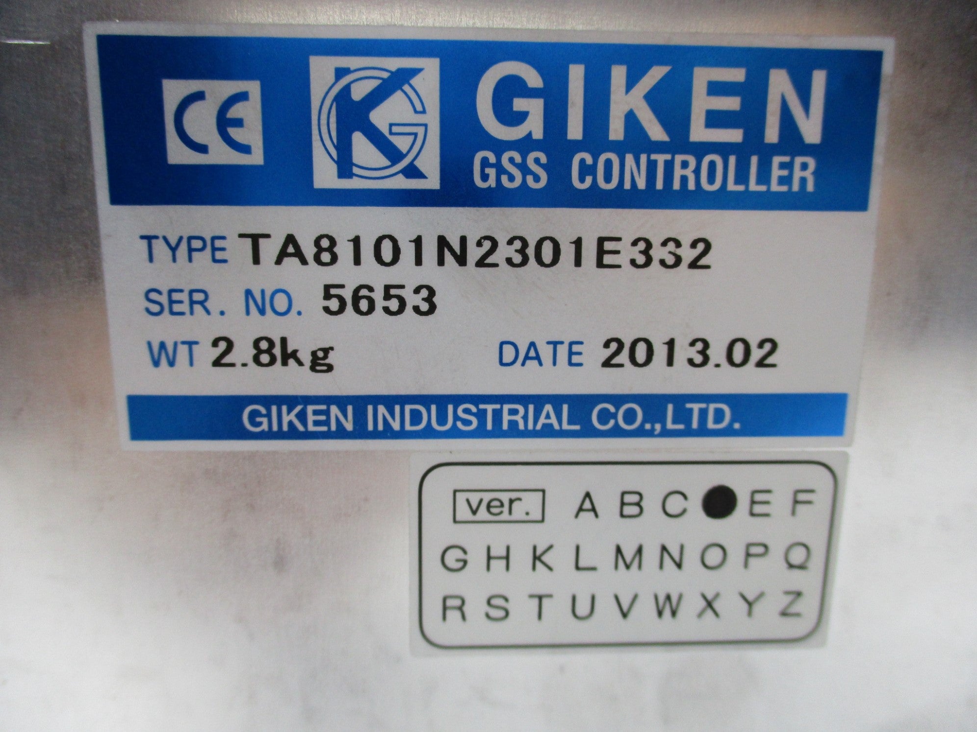 GIKEN GSSW-T3-N04-M TA8101N2301E332 UNMP