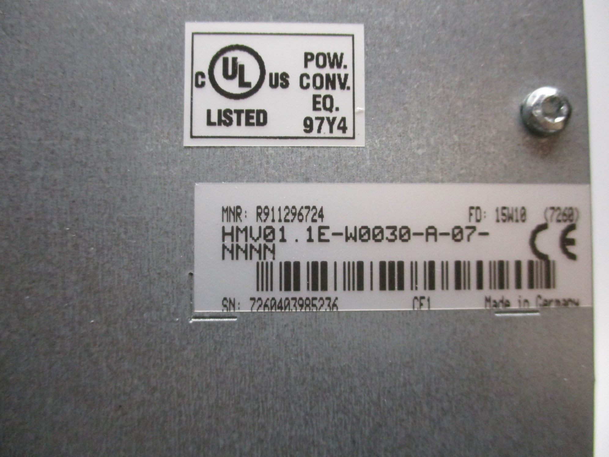REXROTH HMV01.1E-W0030-A-07-NNNN NSMP