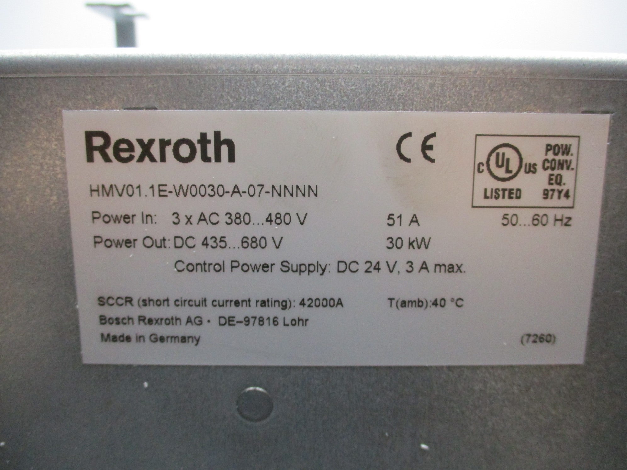 REXROTH HMV01.1E-W0030-A-07-NNNN NSMP