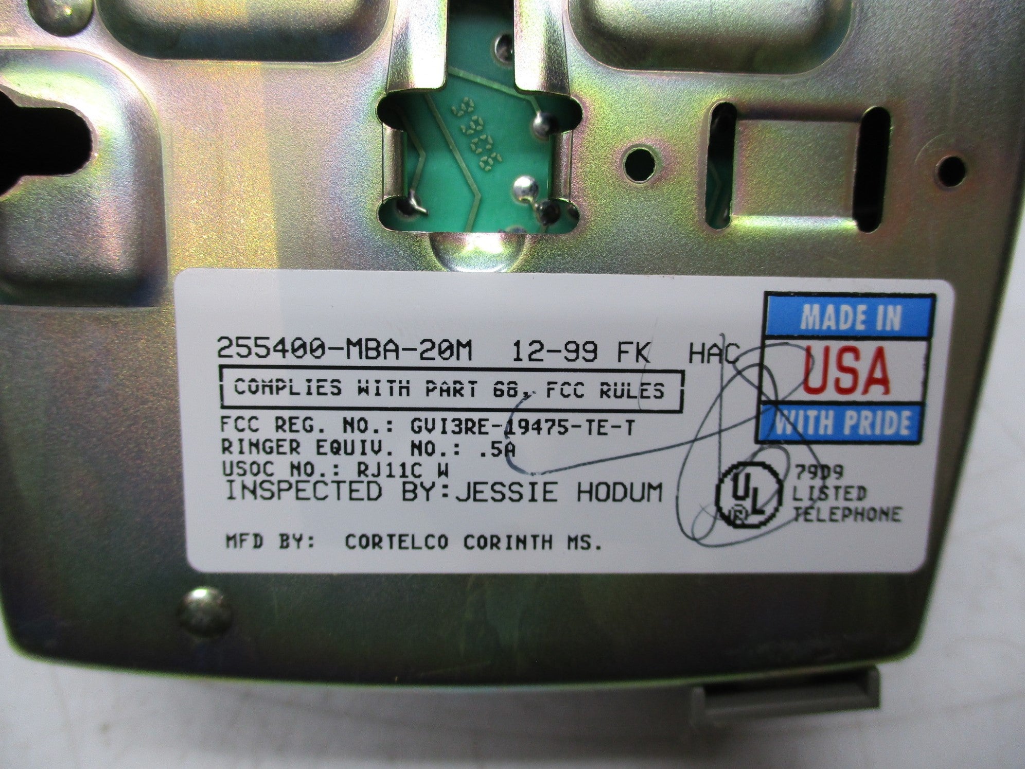 CORTELCO 255400-MBA-20M NSMP