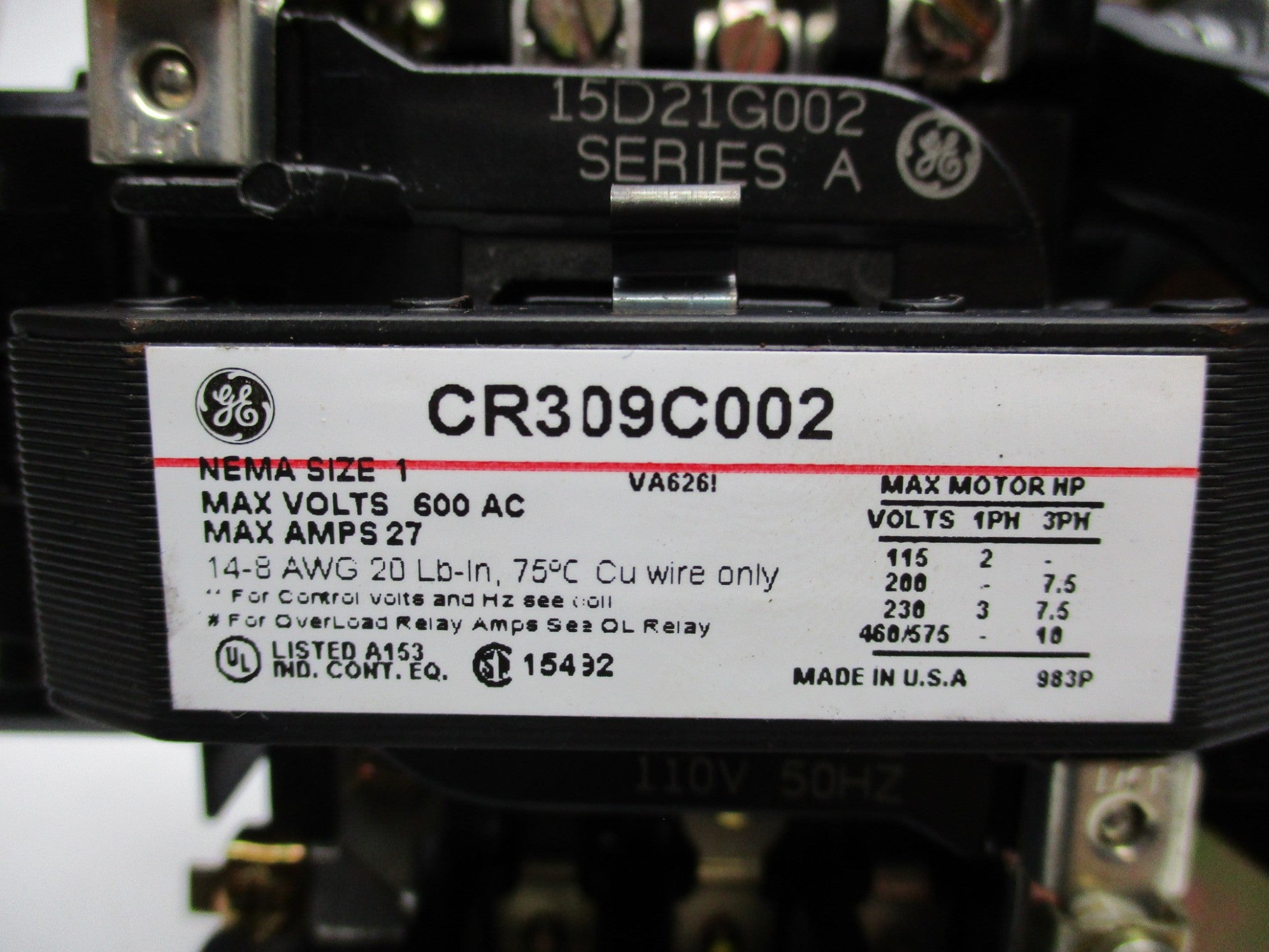 GENERAL ELECTRIC CR309C002 NSNP