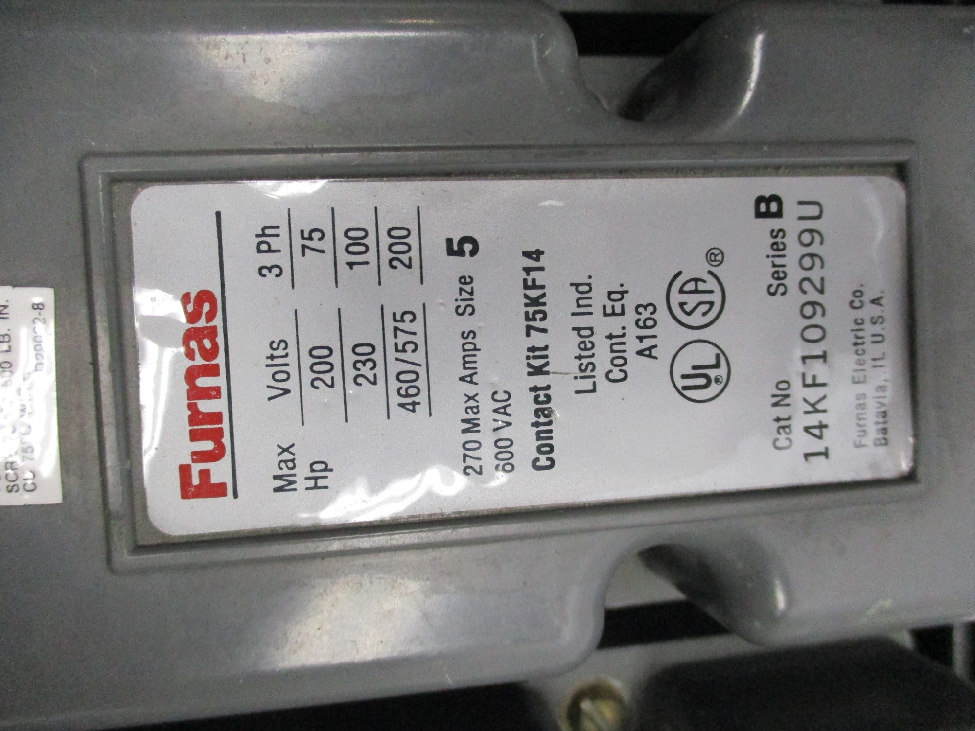 FURNAS 14KF109299U SER. B UNMP