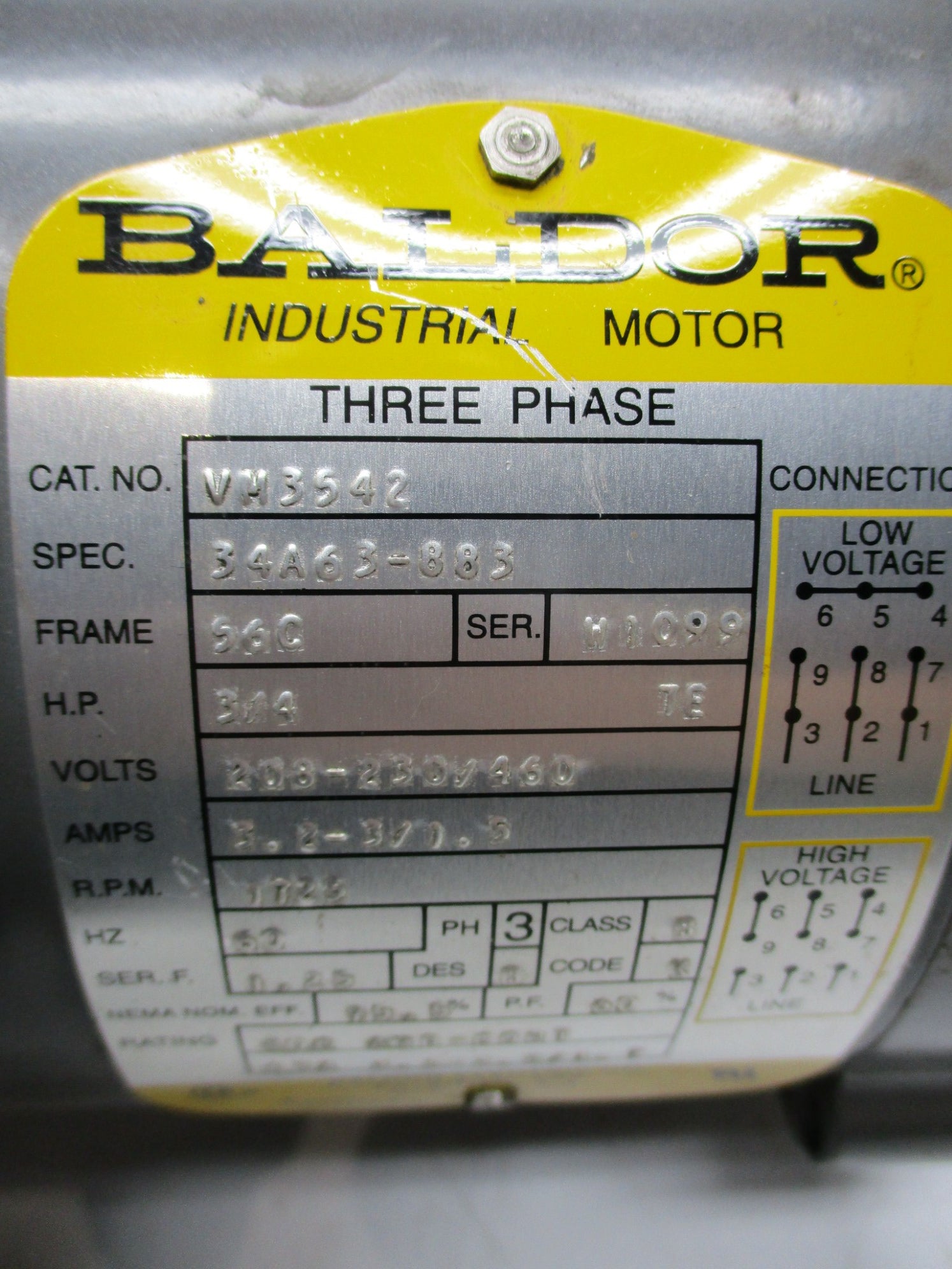 BALDOR VM3542  UNMP