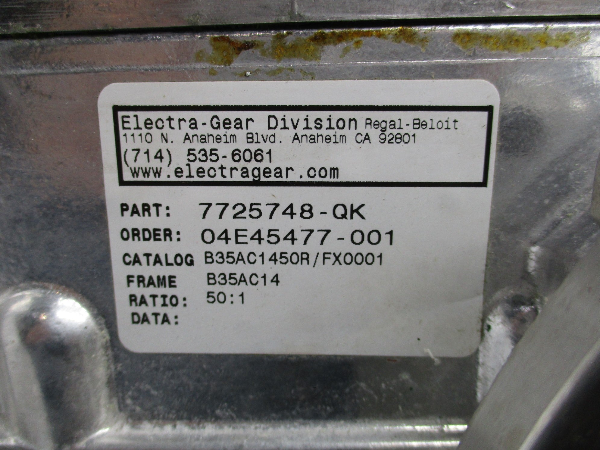 ELECTRA-GEAR 7725748-QK UNMP