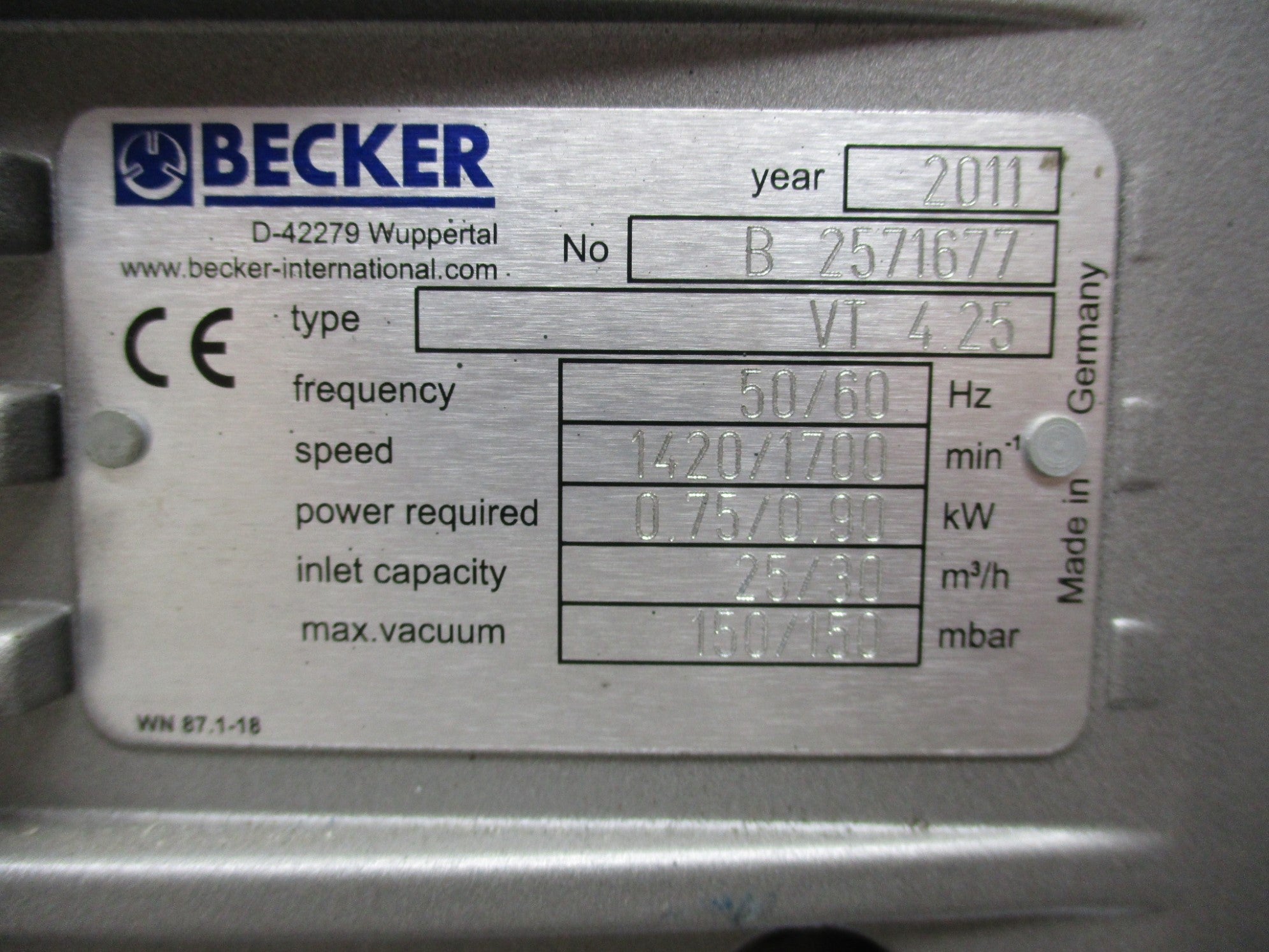 BECKER VT4.25 UNMP