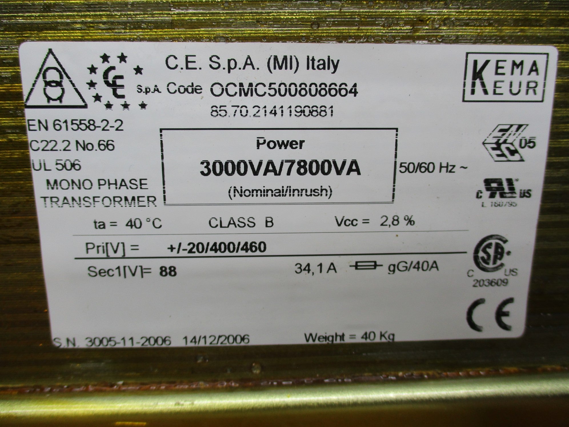 KEMA KEUR OCMC500808664 NSNP
