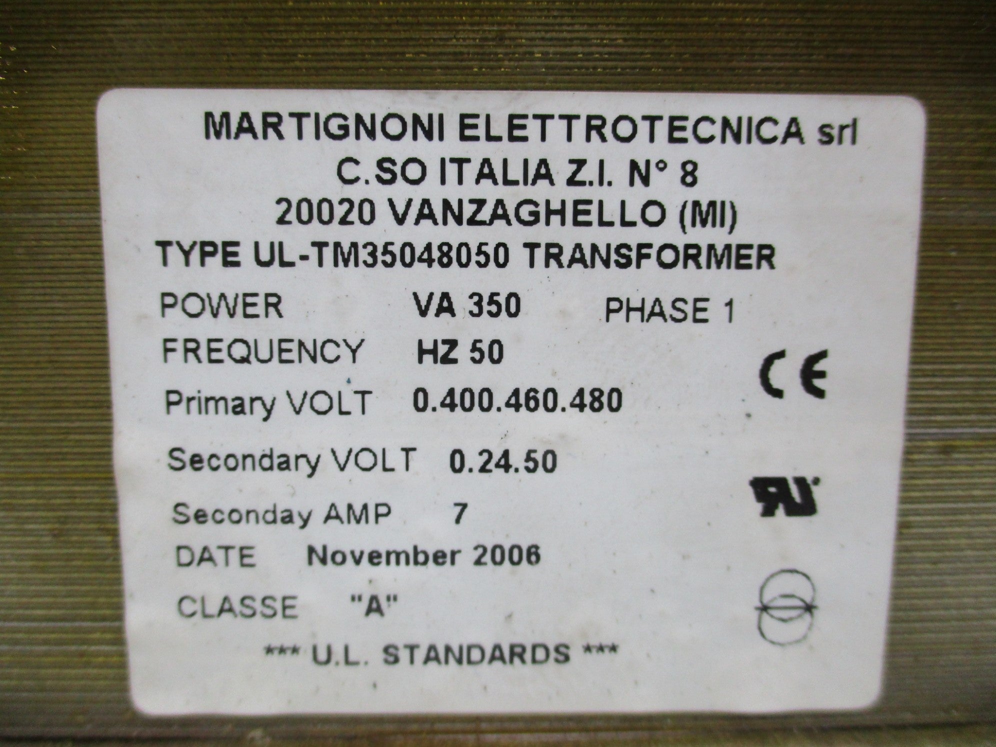 MARTIGNONI UL-TM35048050 NSNP