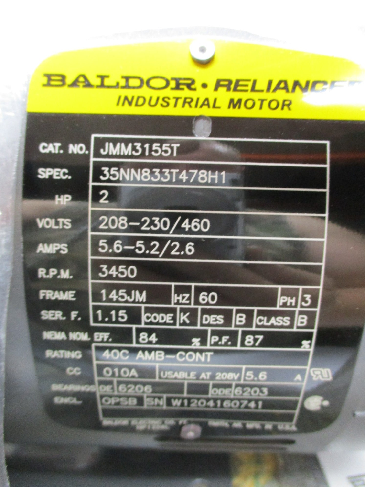 BALDOR JMM3155T NSMP