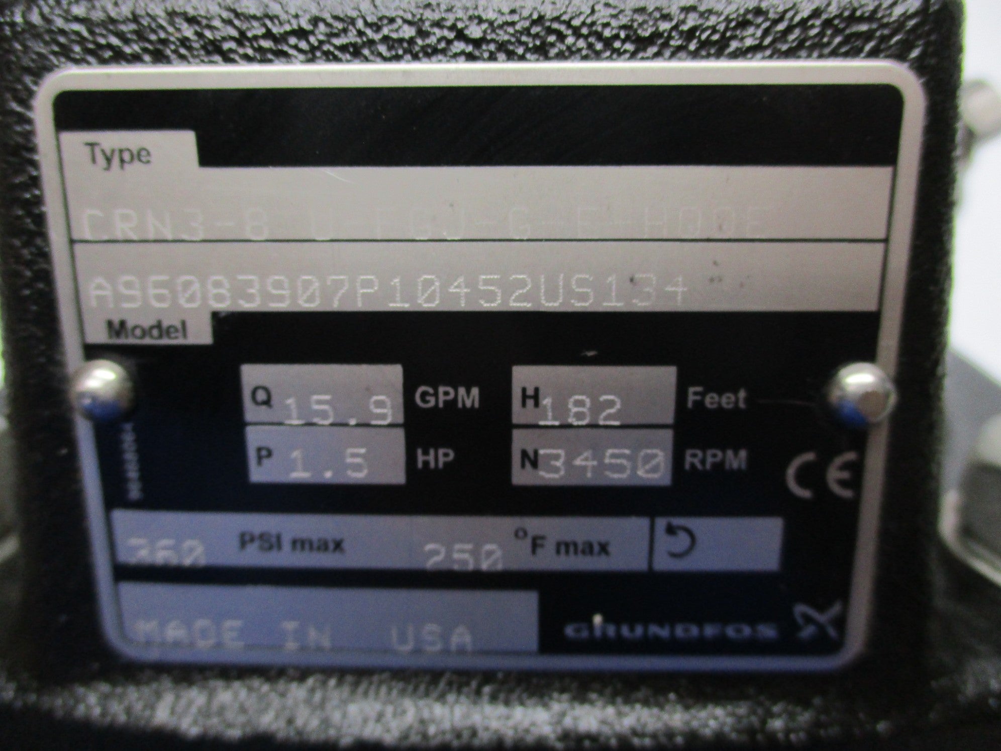 GRUNDFOS A96083907P10452US134 NSNP