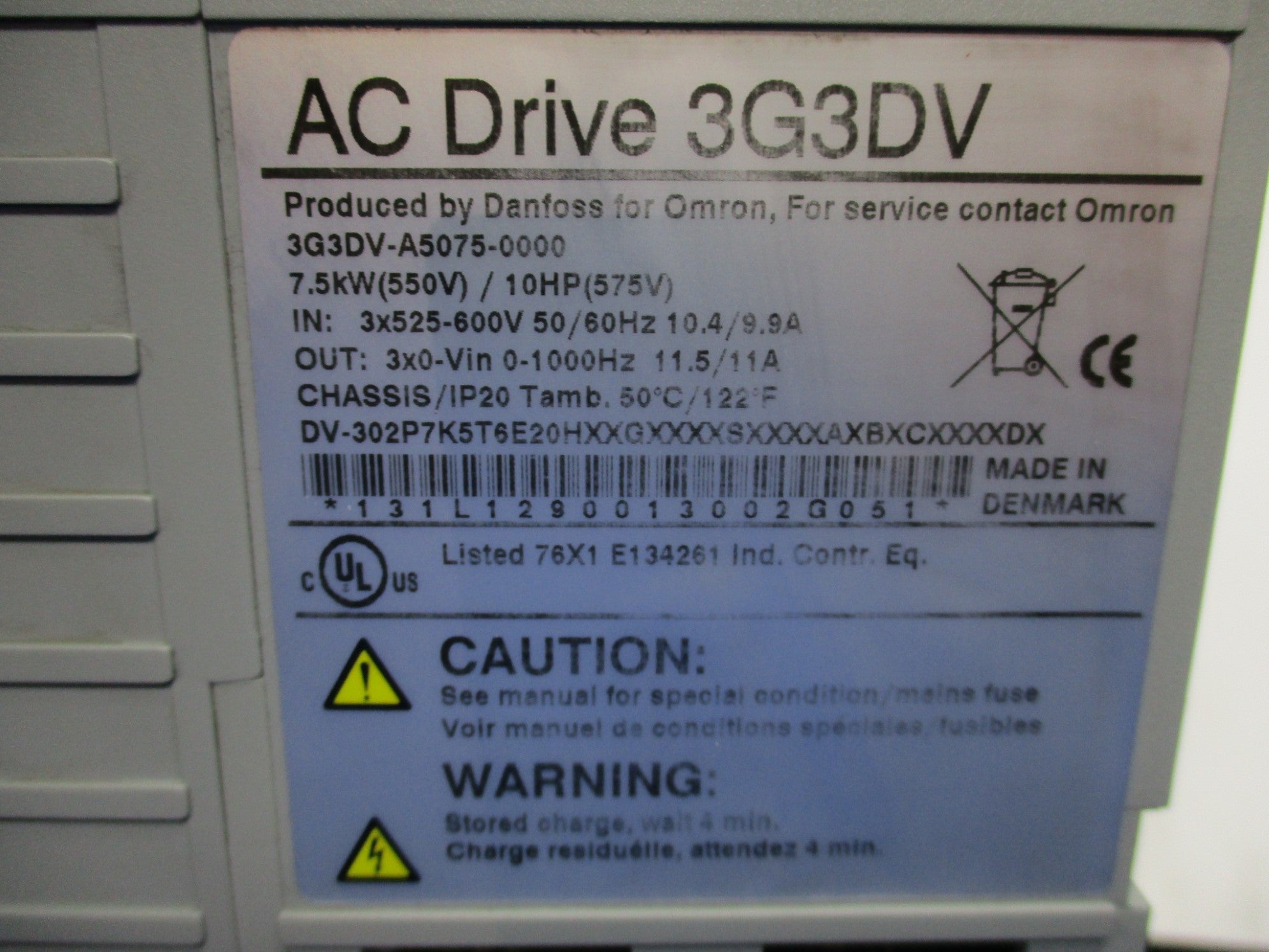 OMRON 3G3DV-A5075-0000 NSNP