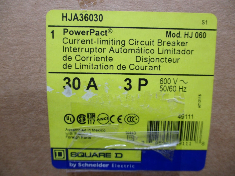 SQUARE D HJA36030 SER. 1 600V 30A NSMP