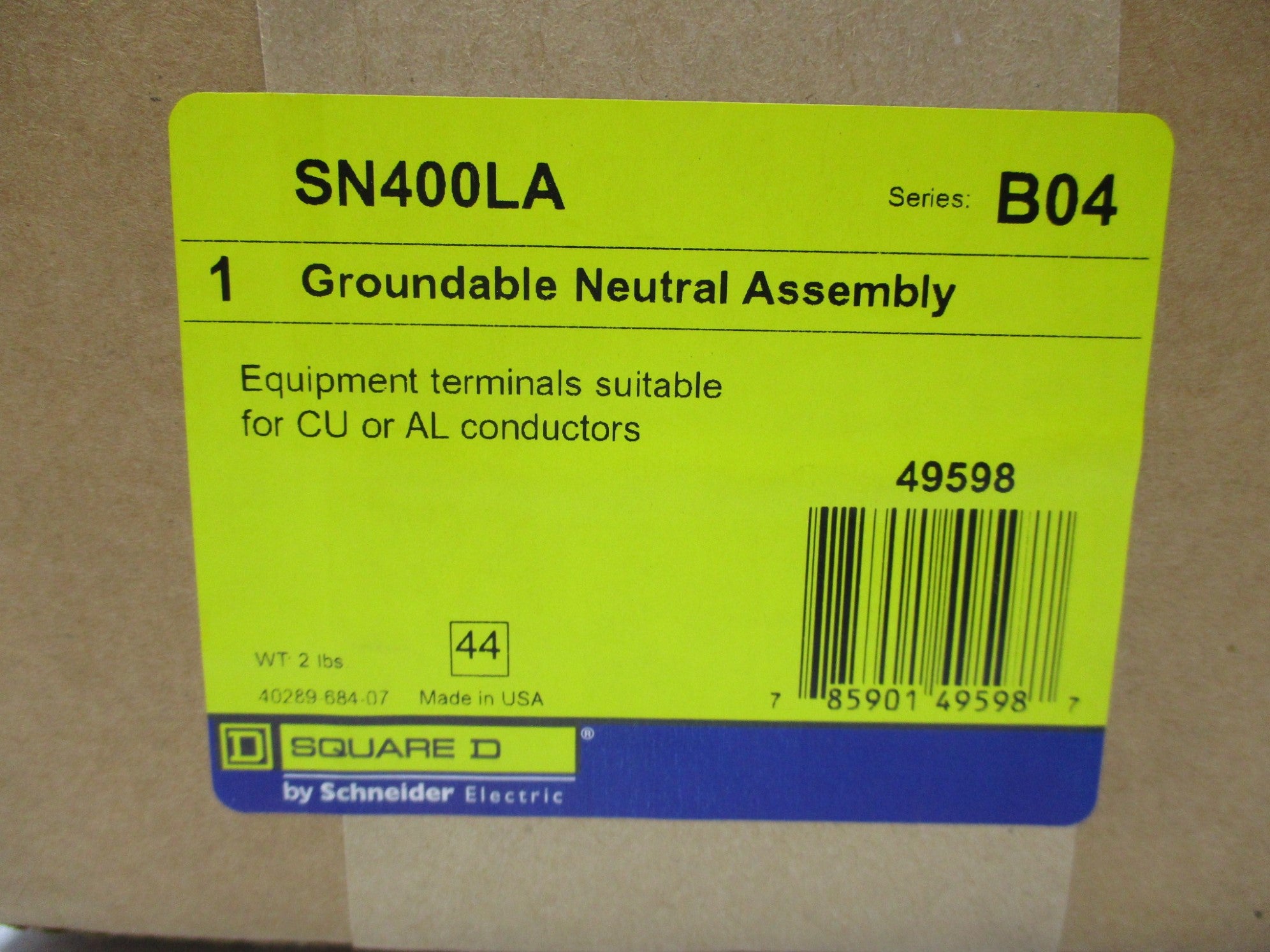 SQUARE D SN400LA SER. B04 NSFS