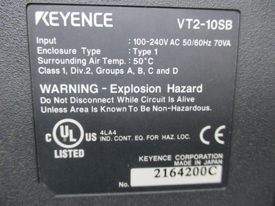 KEYENCE VT2-10SB NSNP