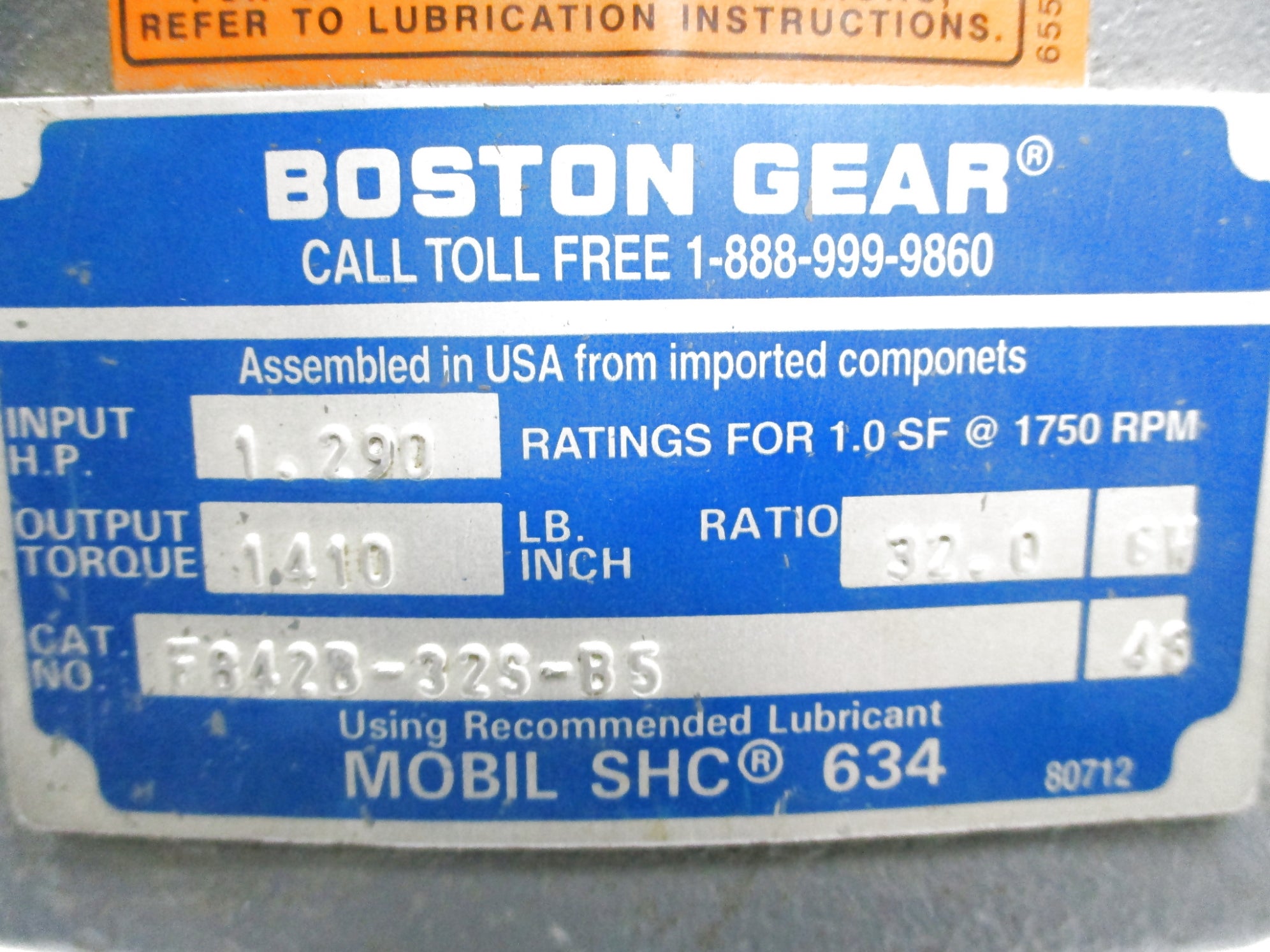 BOSTON GEAR F842B-32S-B5 NSNP