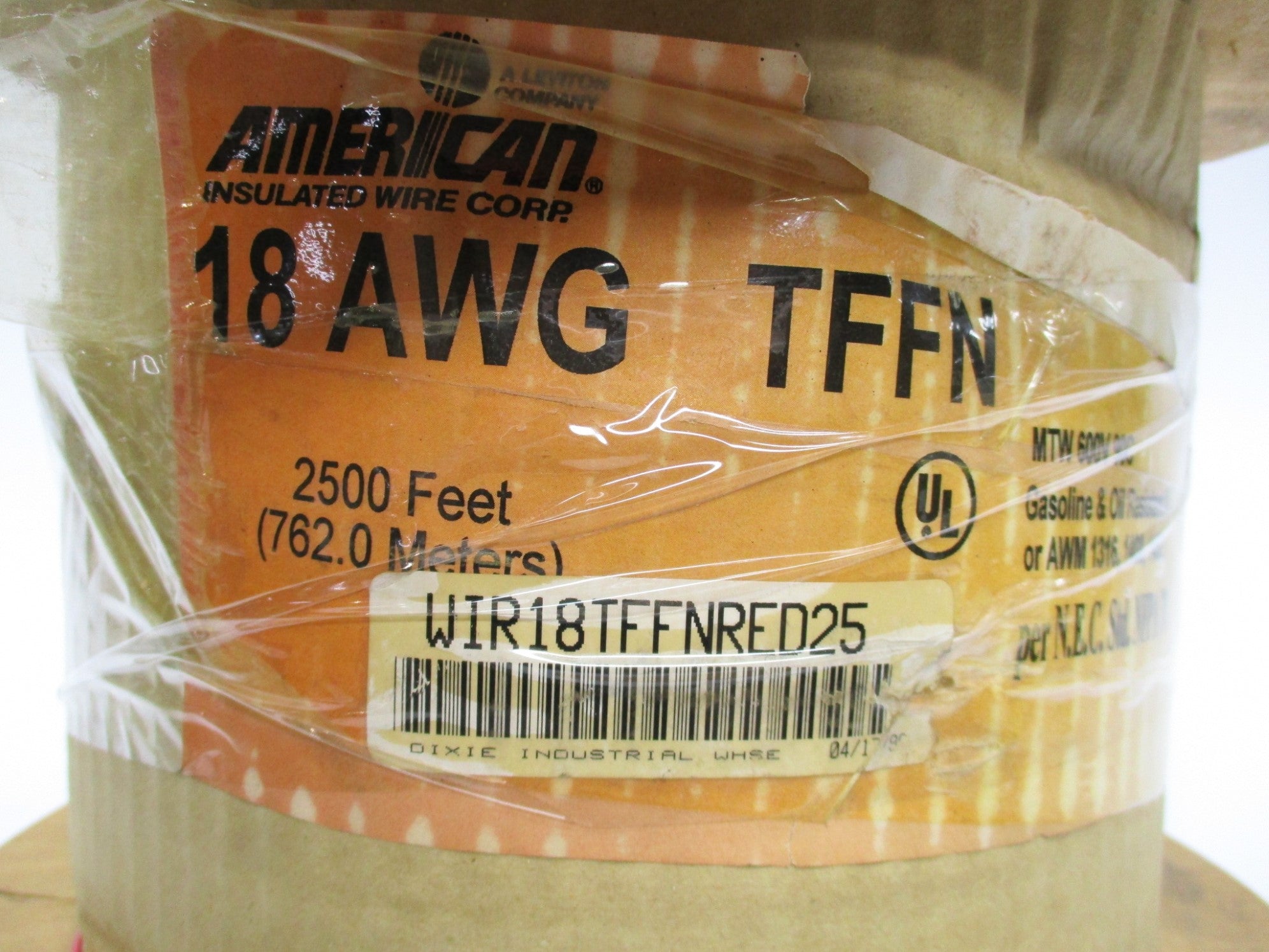 AMERICAN 18AWG-TFFN WIR18TFFNRED25 NSMP