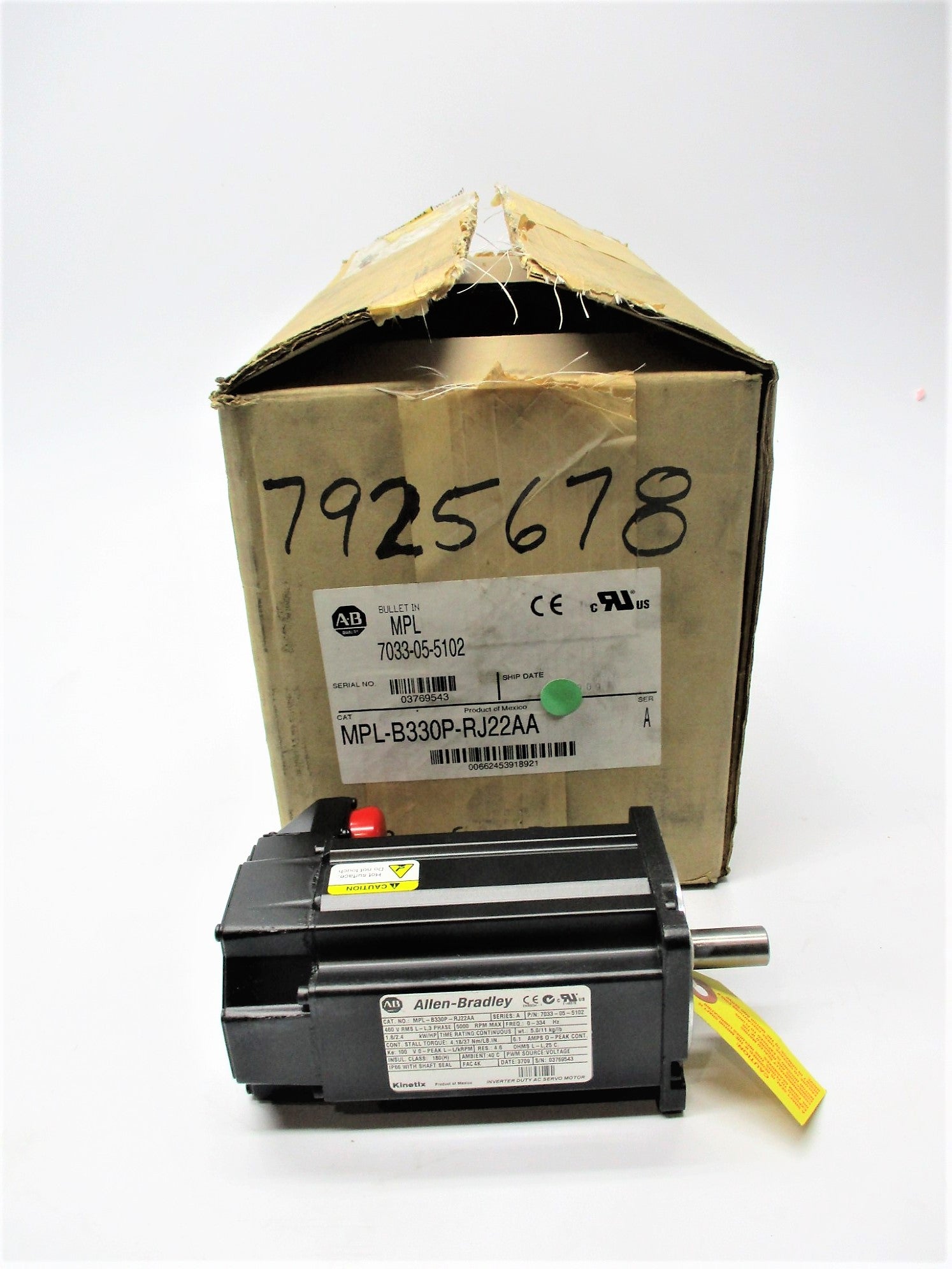 INDUSTRIAL SPARE PART MPL-B330P-RJ22AA SER. A NSMP