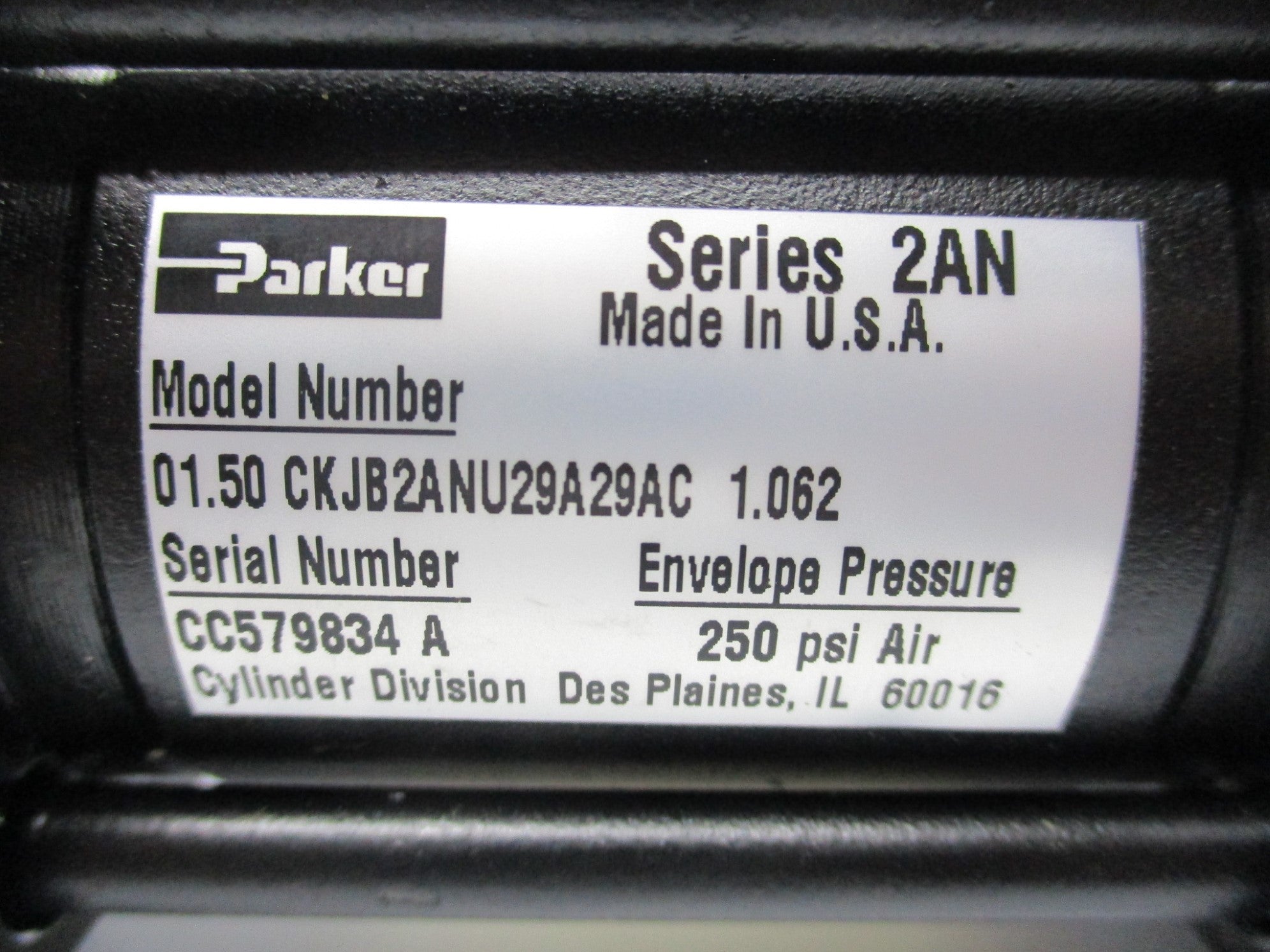 PARKER 01.50CKJB2ANU29A29C-1.062 NSNP