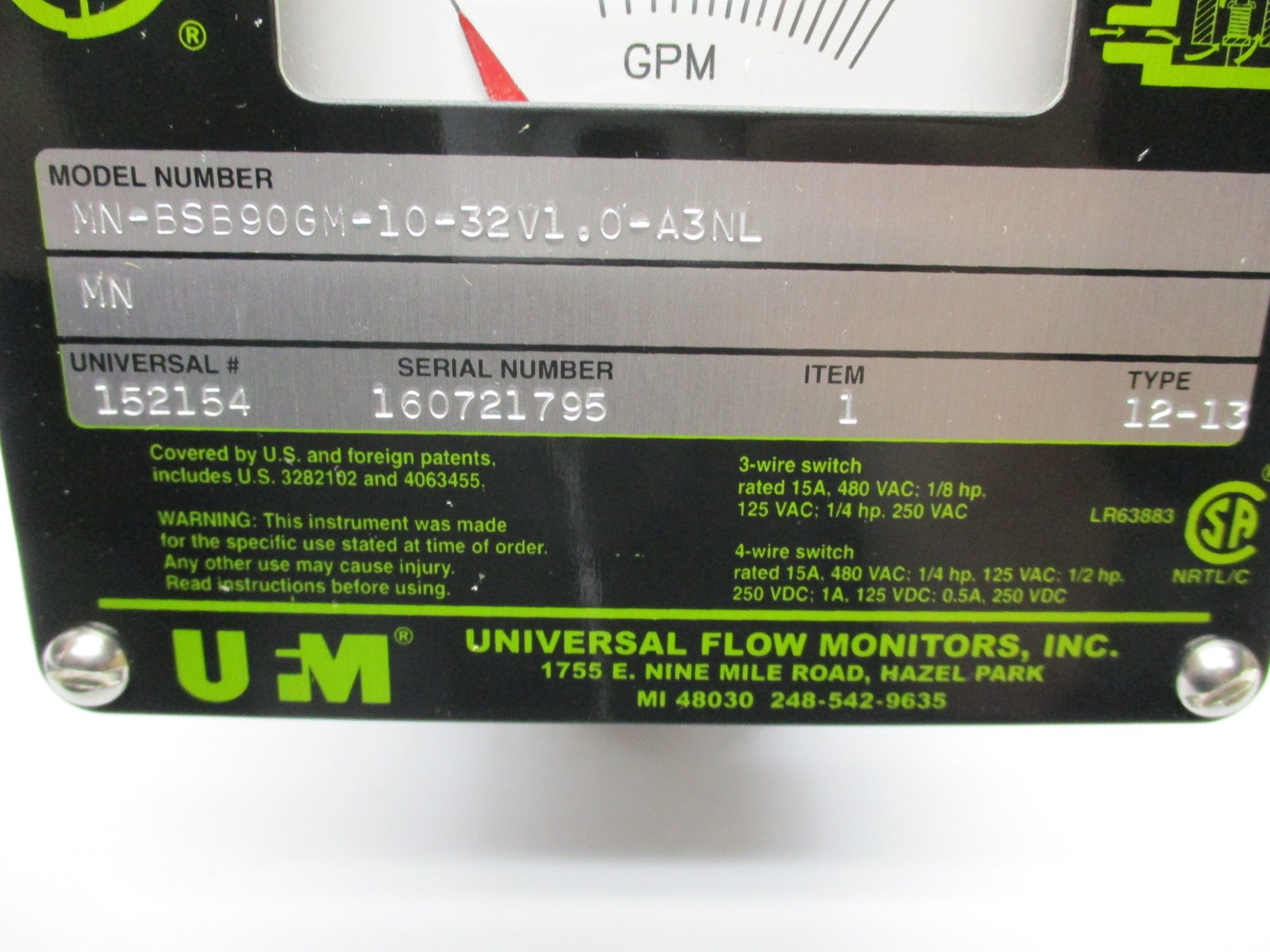 UFM MN-BSB90GM-10-32V1.0-A3NL NSNP