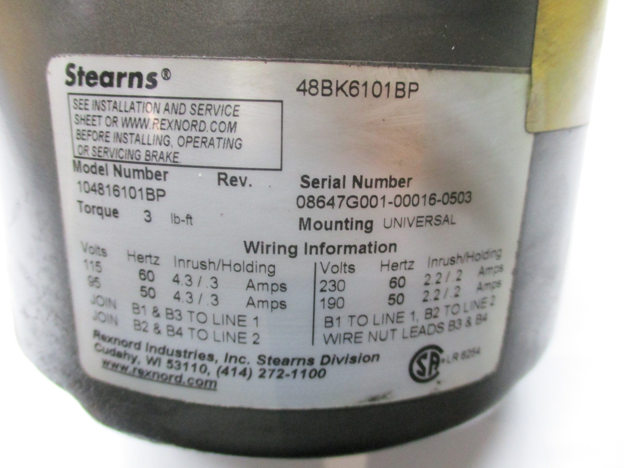 BALDOR VBM3538 NSMP