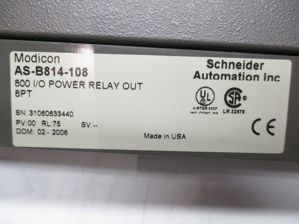SCHNEIDER AUTOMATION AS-B814-108 NSMP