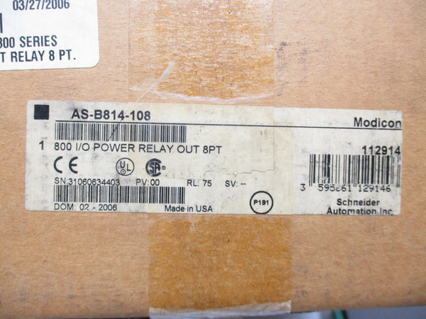 SCHNEIDER AUTOMATION AS-B814-108 NSMP