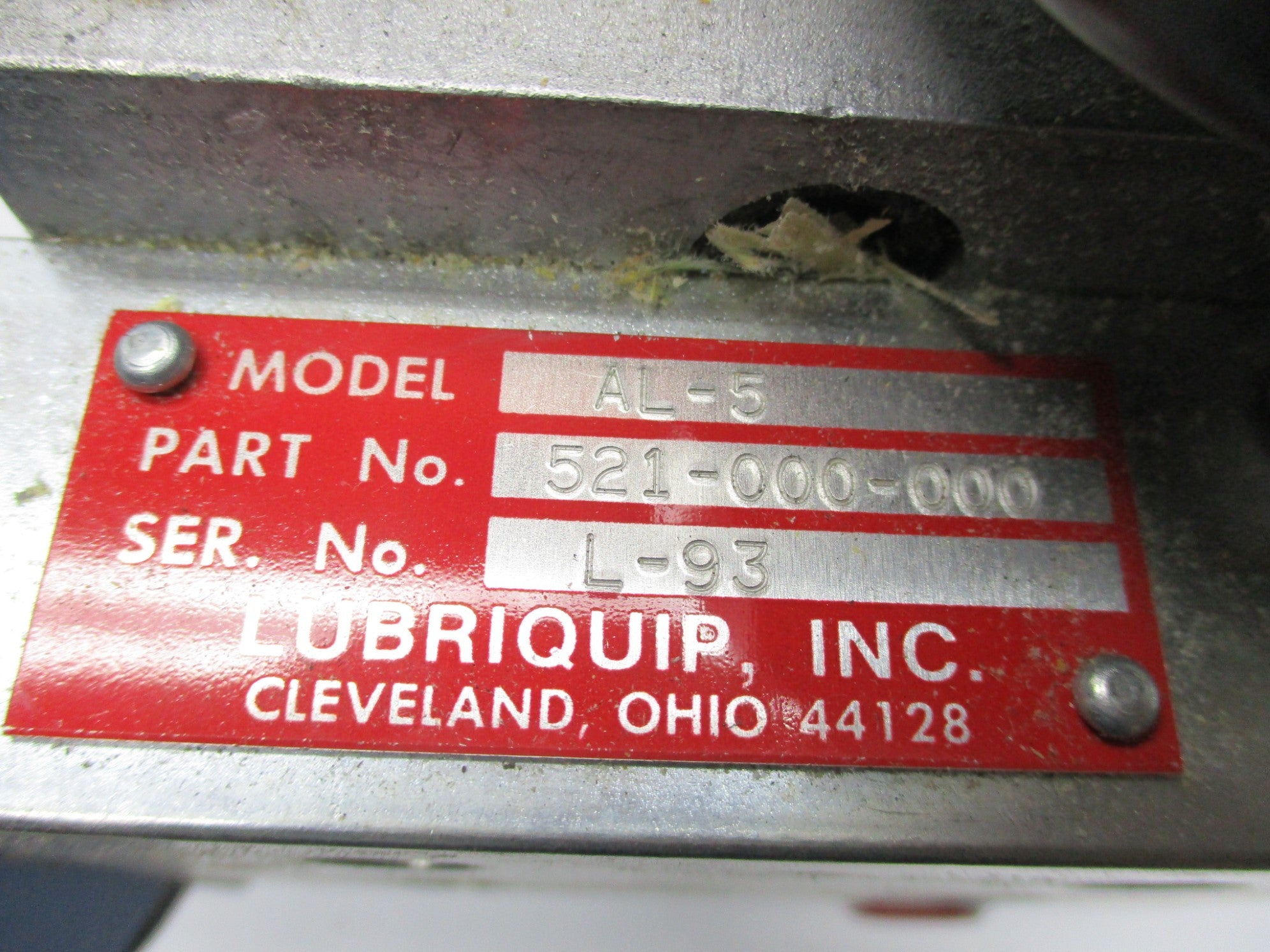 LUBRIQUIP 521-000-000 MODEL AL-5 NSNP