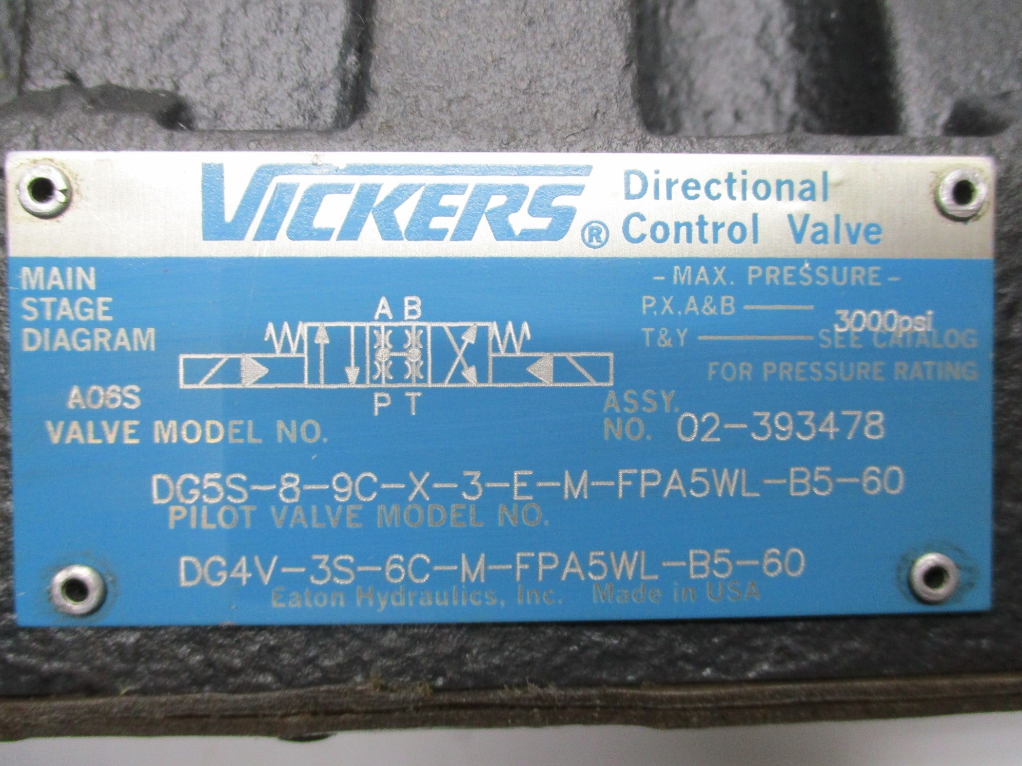VICKERS DG5S-8-9C-X-3-E-M-FPA5WL-B5-60 UNMP