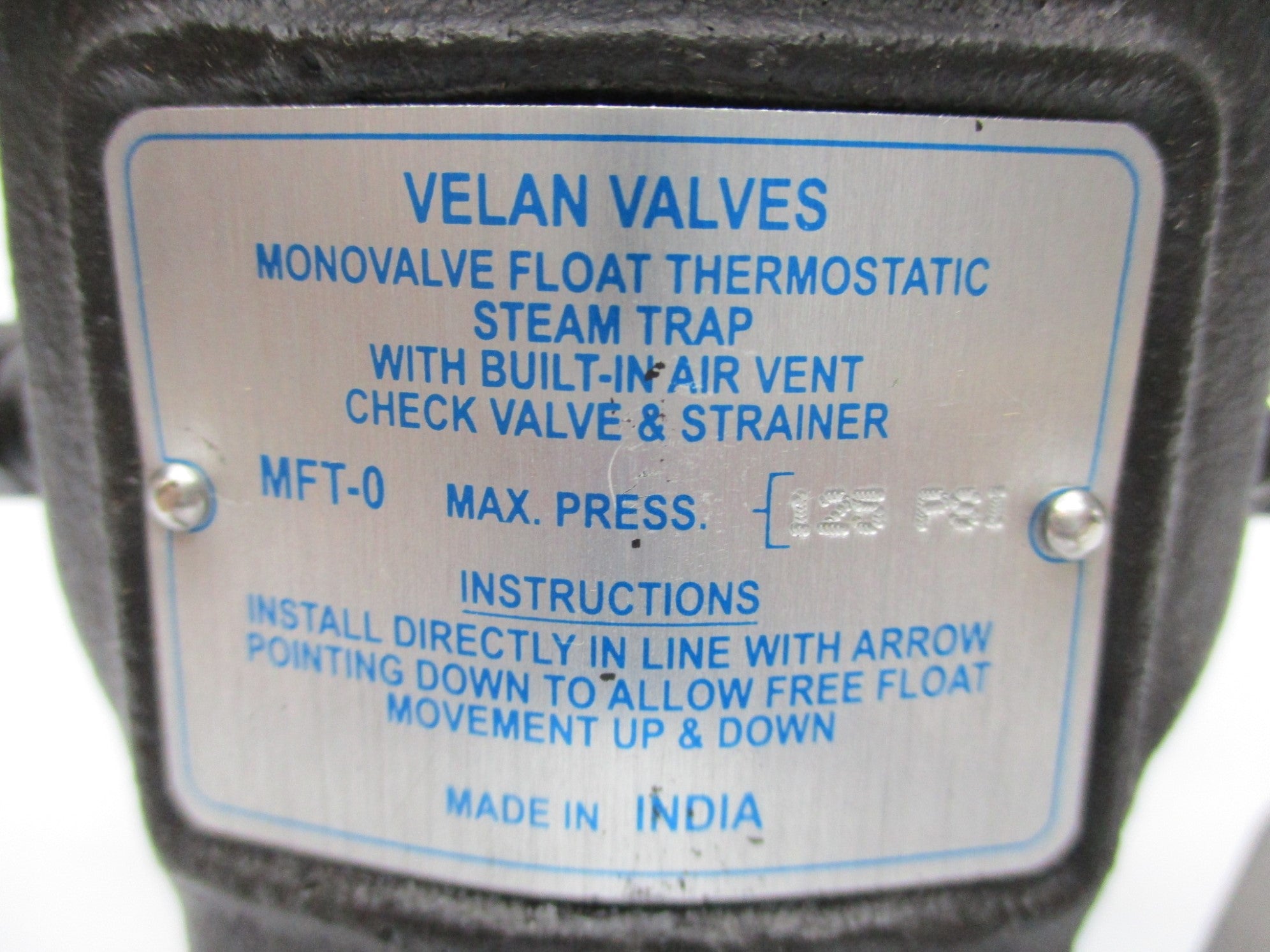 VELAN MFT-0 MFT0N04EA70R-T410 3/4" NSMP