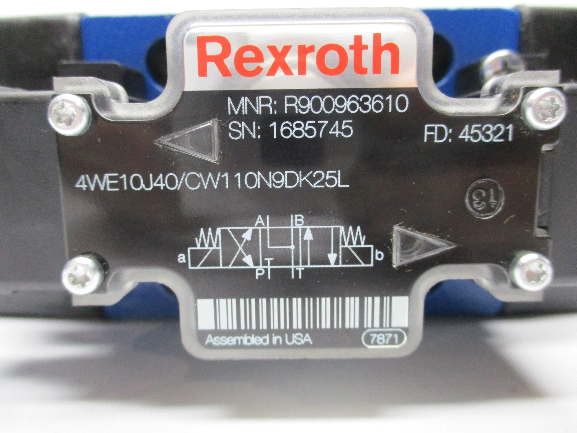 REXROTH 4WE10J40/CW110N9DK25L R900963610 NSNP