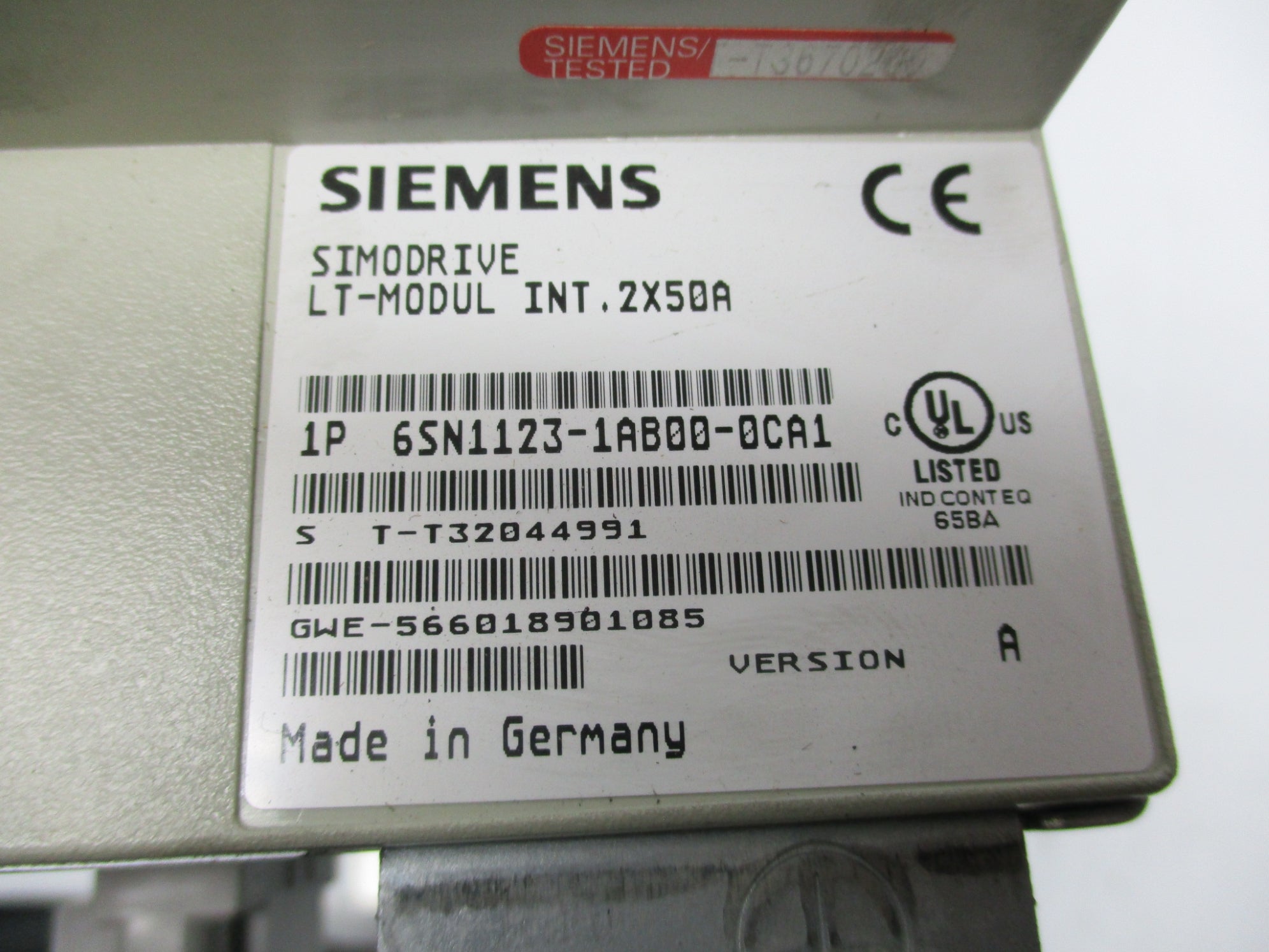 SIEMENS 6SN1123-1AB00-0CA1 NSNP