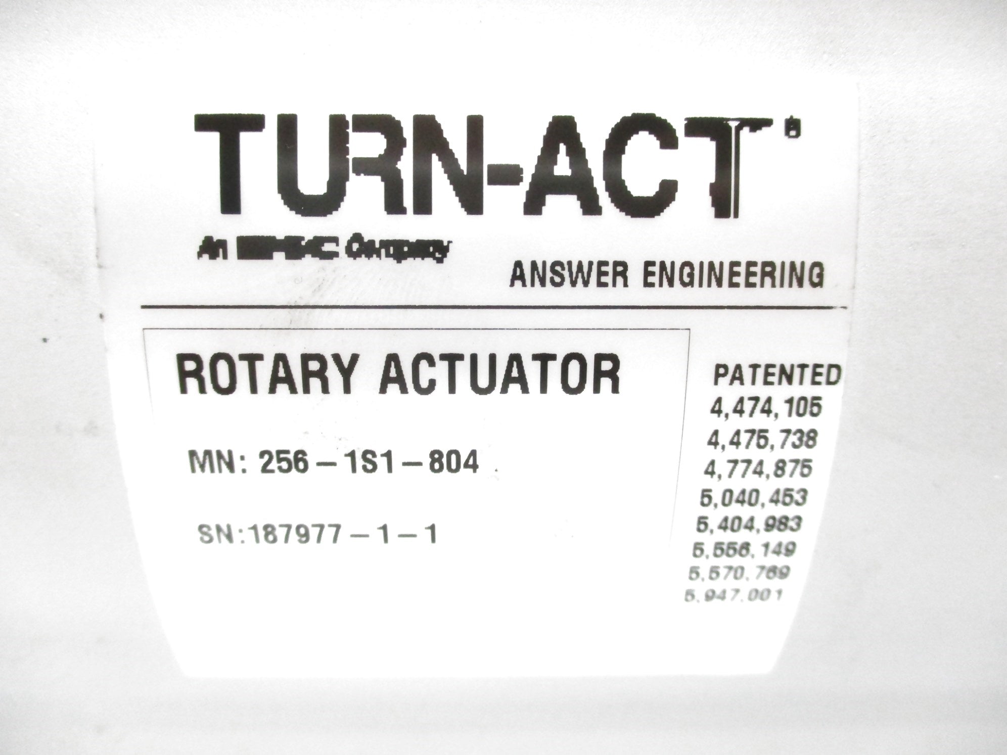 TURN-ACT 256-1S1-804 NSNP