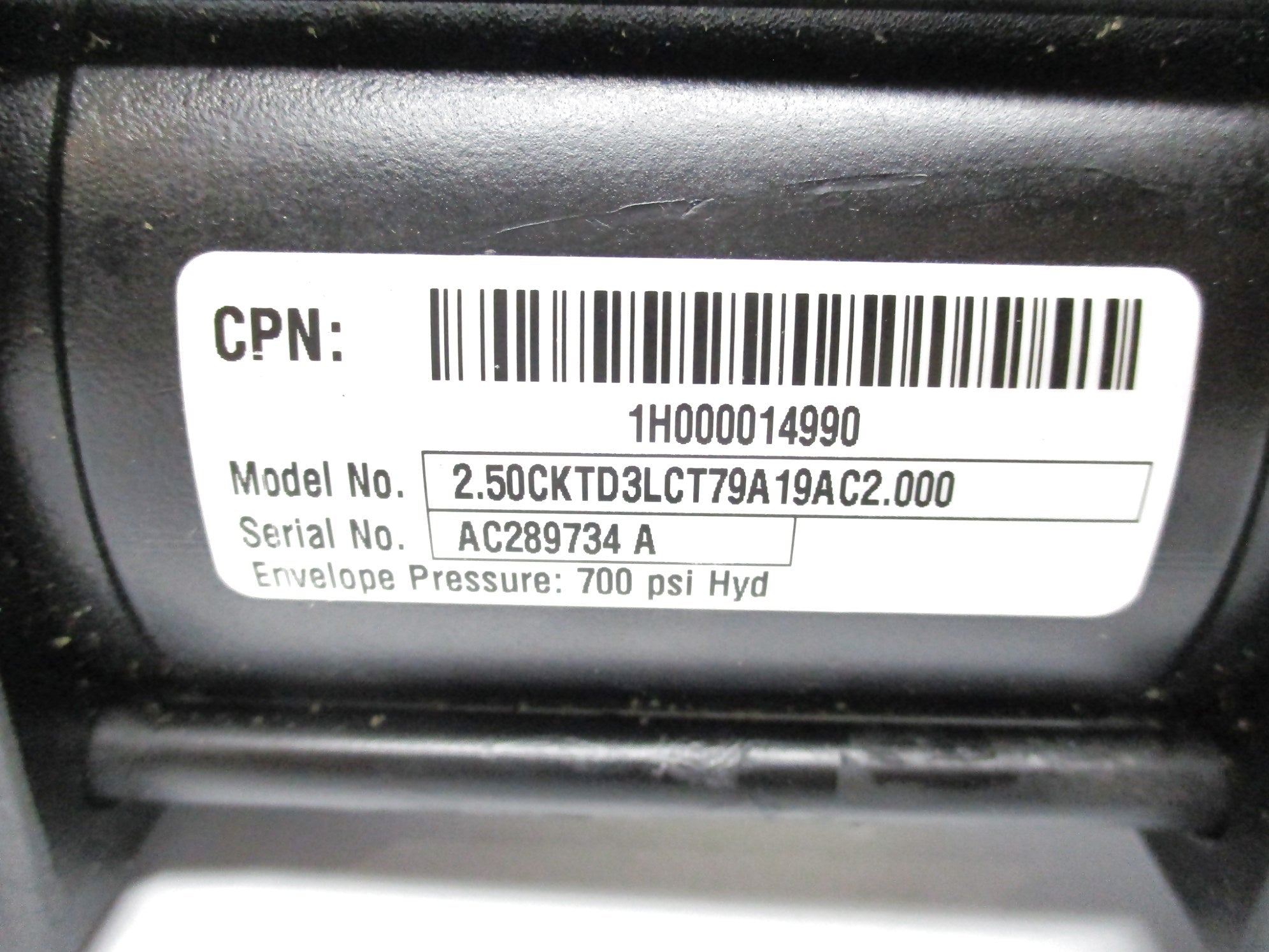 PARKER 1H000014990 2.50CKTD3LCT79A19AC2.000 NSNP