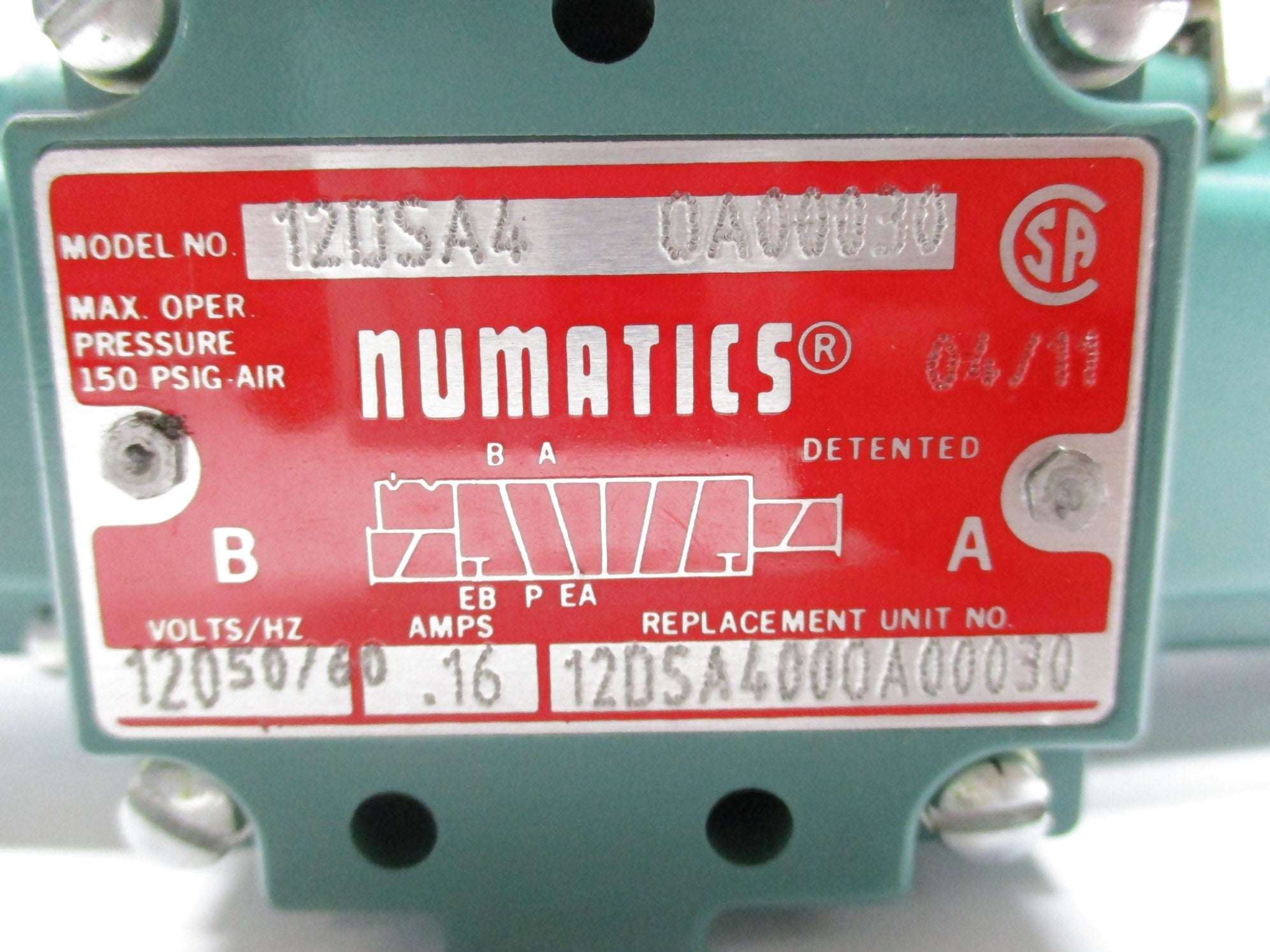 NUMATICS 120SA4-0A00030 NSNP